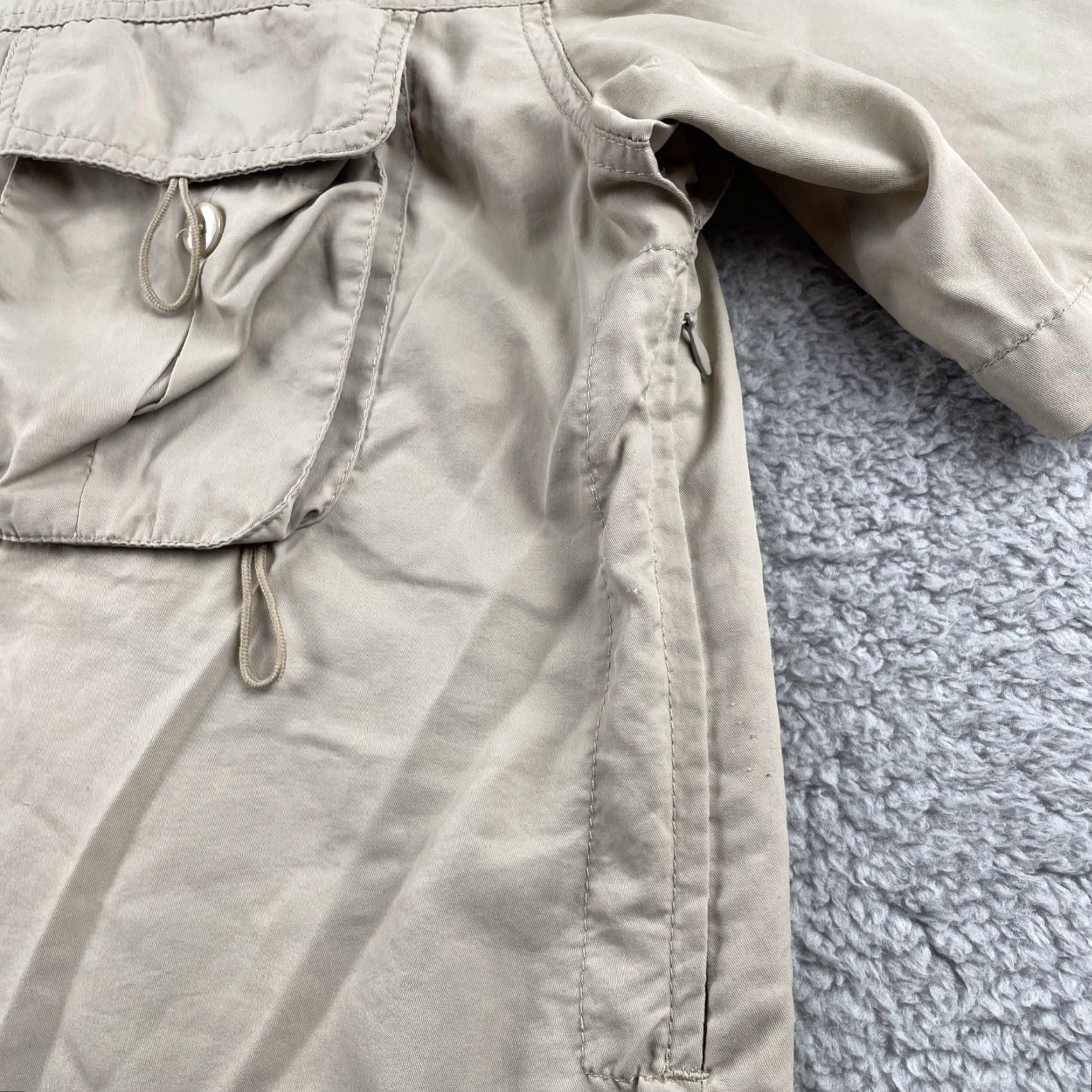 Vintage VINTAGE Guides Choice Medium Safari Utility Shirt Mens Beige Short Sleeve Zip Pockets 90s Size US M / EU 48-50 / 2 - 6 Thumbnail
