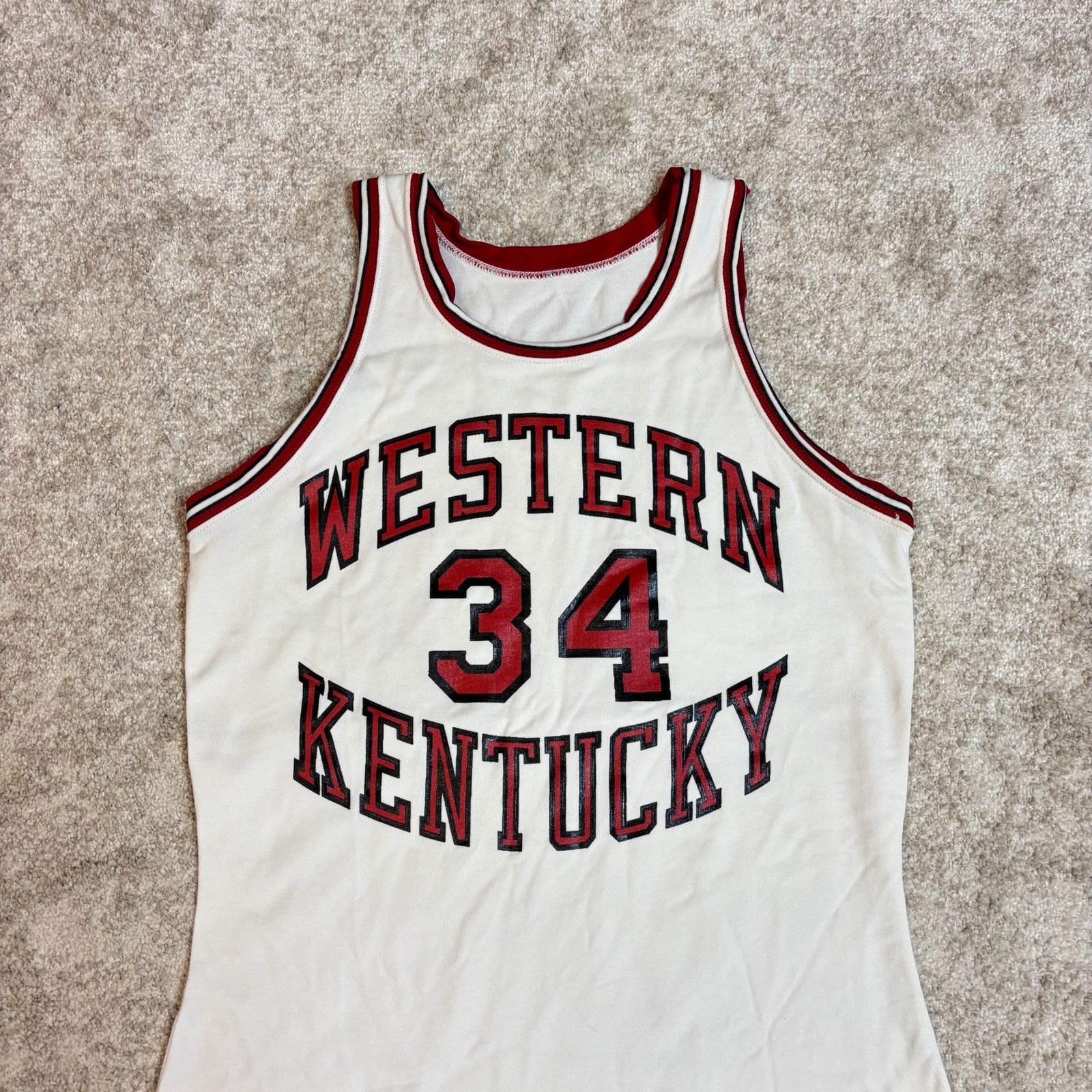 NCAA × Vintage VTG 70s Rawlings Western Kentucky Hilltoppers #34 Jersey 42 Size US M / EU 48-50 / 2 - 2 Thumbnail