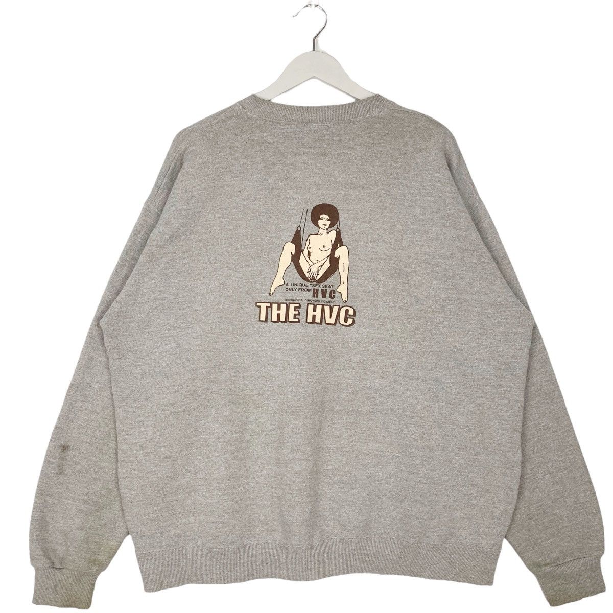 Vintage Vintage HVC Japan Streetwear Sweatshirt Crewneck Grey Sz XXL Size US XXL / EU 58 / 5 - 6 Thumbnail