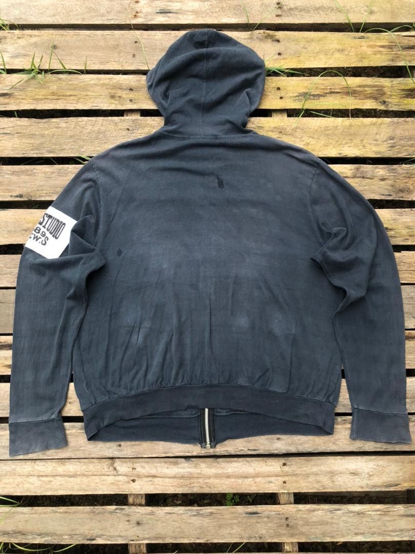 45rpm × Japanese Brand × Vintage Vintage 45rpm Studio Crews Faded Zipper Hoodie Size US L / EU 52-54 / 3 - 2 Thumbnail