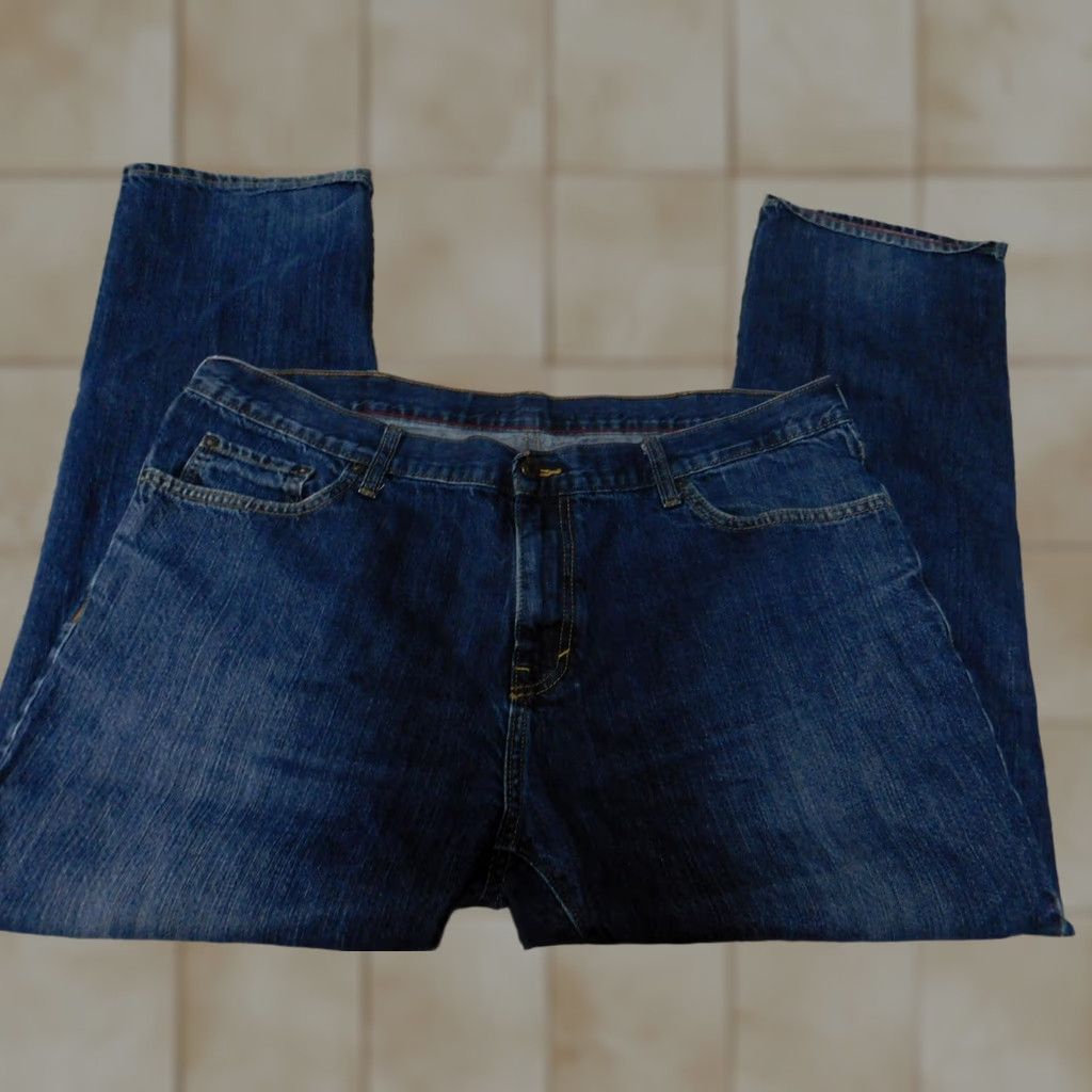 Old Navy Old Navy Jeans Mens 41x30 Blue Straight Denim Regular Cowboy Pocket Zipper 41 30 Regular Mens Size US 41 - 1 Thumbnail