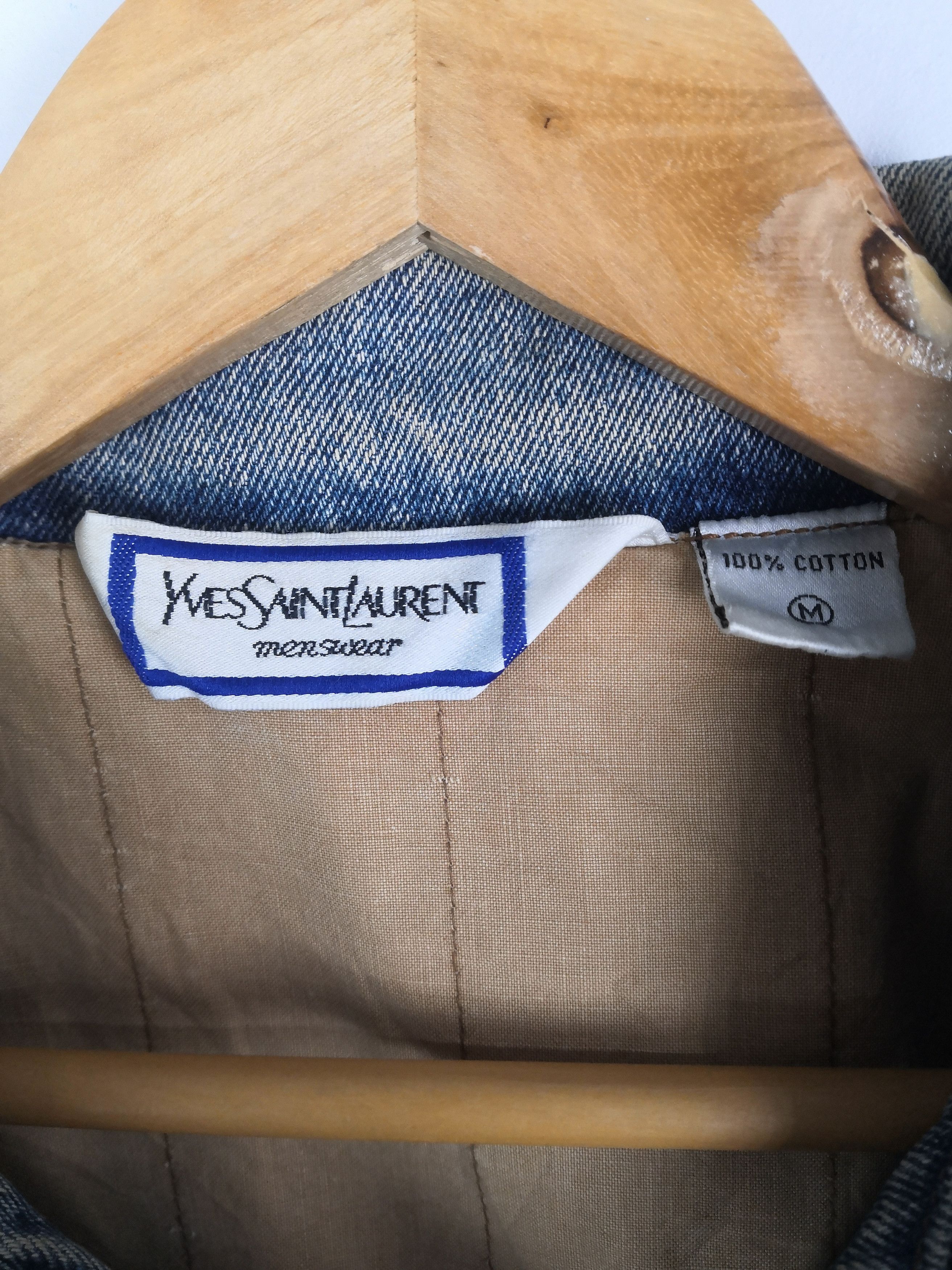 Yves Saint Laurent Vintage 90s Yves Saint Laurent Jacket YSL Denim Trucker Size US M / EU 48-50 / 2 - 5 Thumbnail