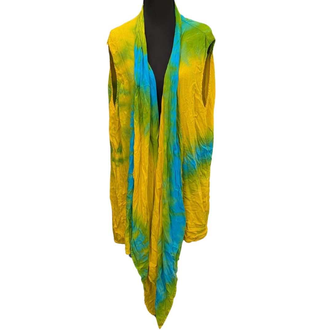 Vintage Vintage Dharma Trading Co. Tie-Dyed Flowy Boho Vest | 2XL Size XXL / US 16-18 / IT 52-54 - 1 Thumbnail