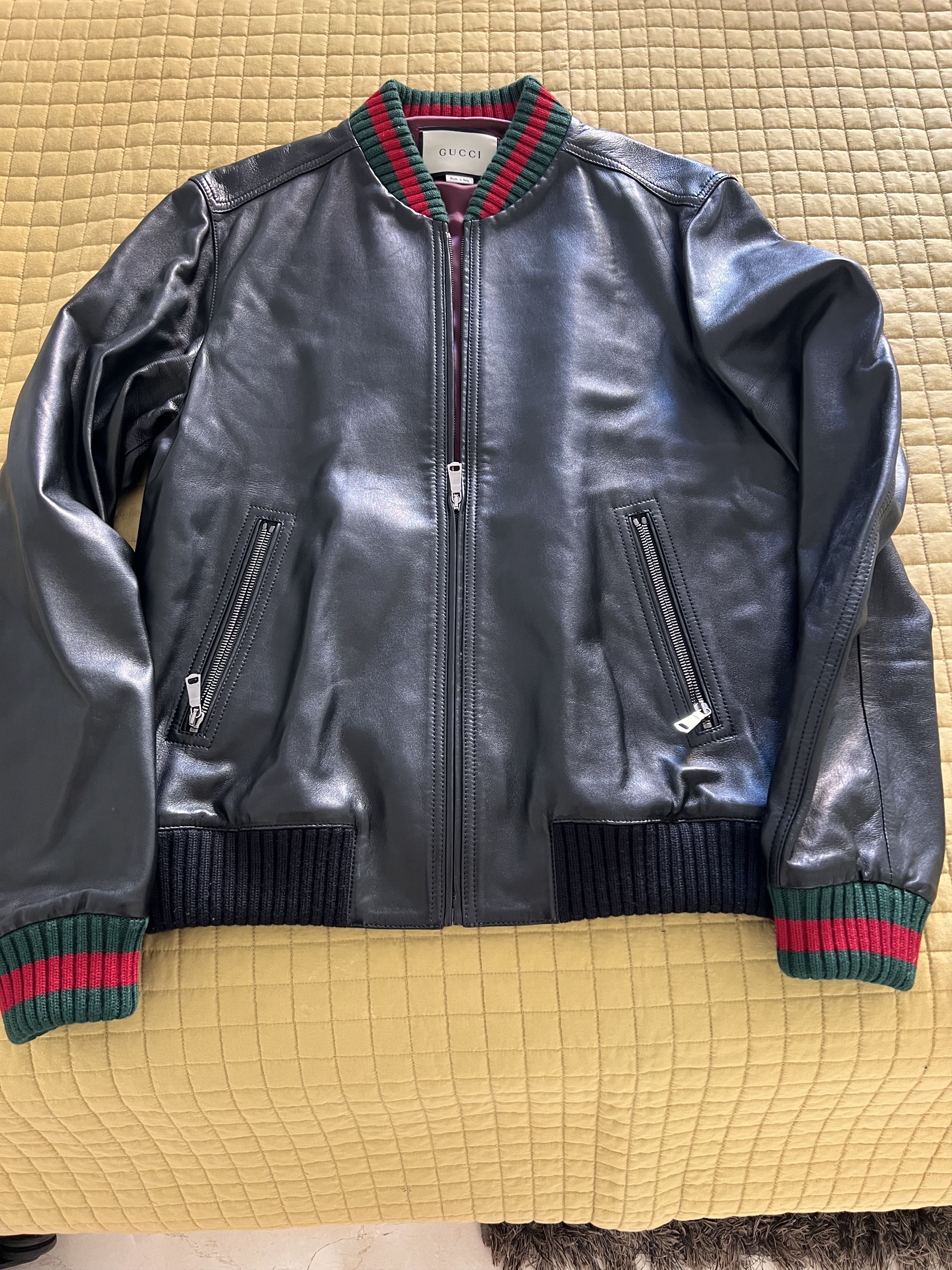 Gucci Gucci leather bomber jacketed Size US M / EU 48-50 / 2 - 1 Thumbnail