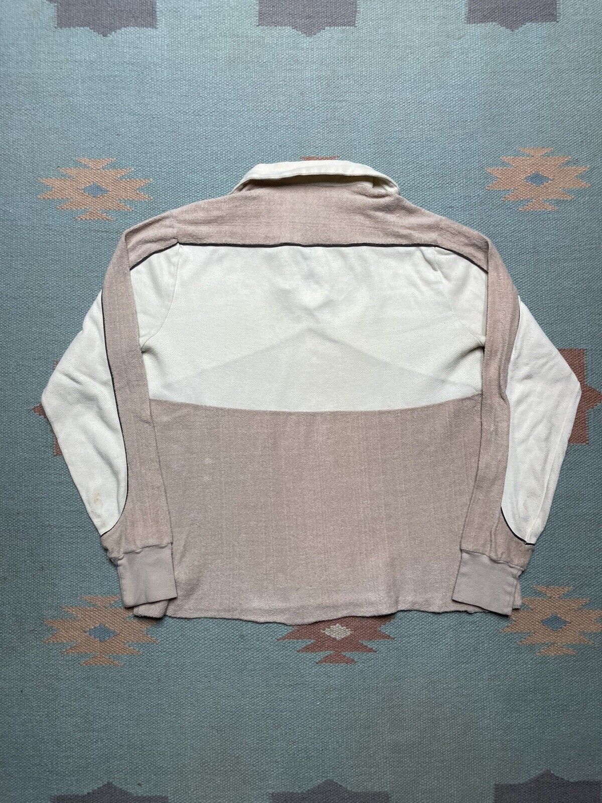 Vintage VTG 70s chess king polo shirt open collar terry cloth medium Size US M / EU 48-50 / 2 - 7 Thumbnail