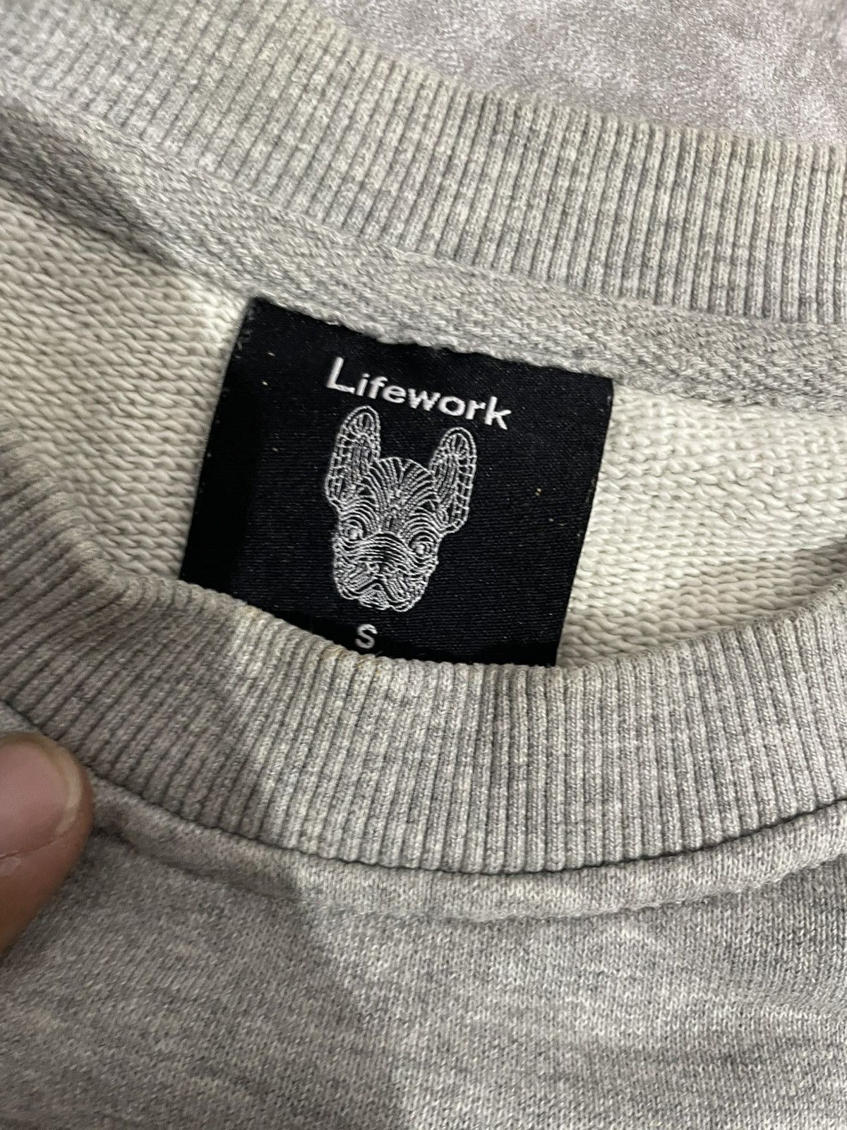 Japanese Brand Life work Grey Radog Sweatshirt Original Size US M / EU 48-50 / 2 - 6 Thumbnail