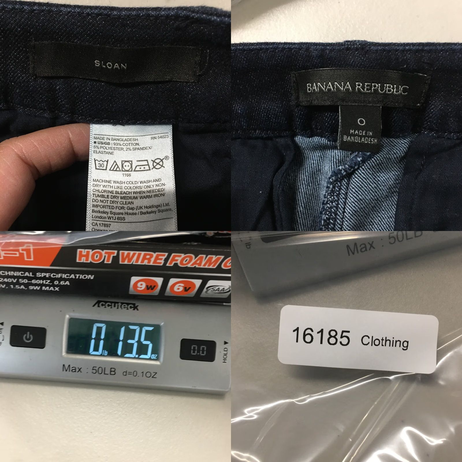 Banana Republic Banana Republic Sloan Skinny Ankle Pants Womens 0 Blue Cotton Blend Low Rise Zip Size 25" / US 0 / IT 36 - 9 Thumbnail