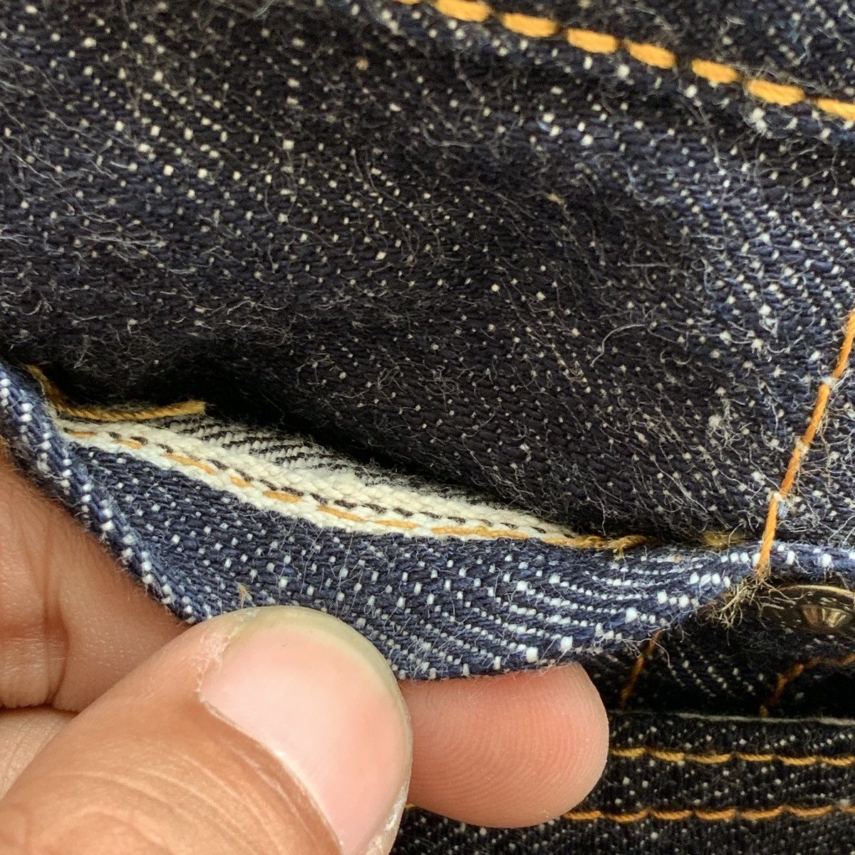Evisu Evisu Brushstrokes Daicock Raw Denim Jeans Size US 34 / EU 50 - 13 Thumbnail
