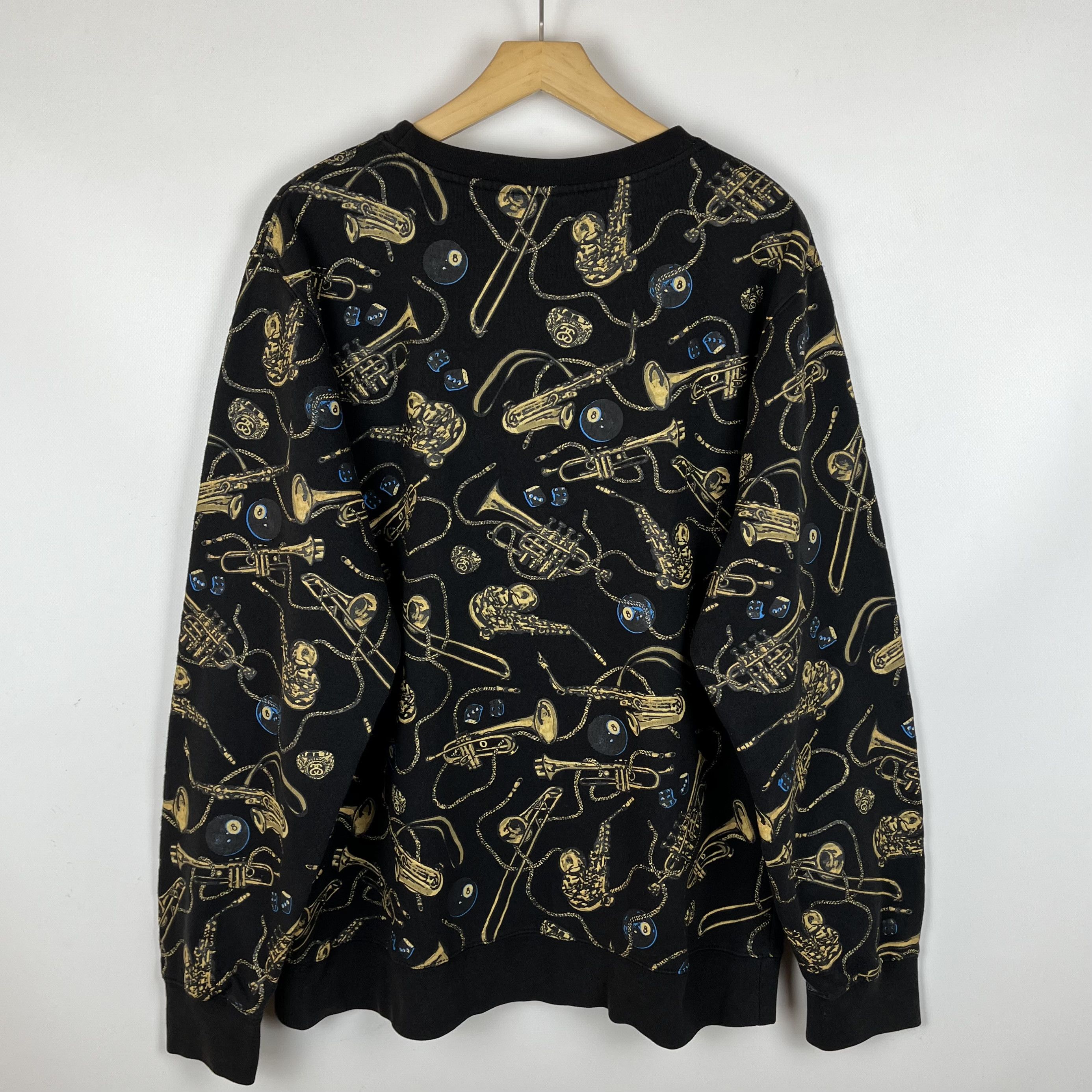 Stussy Vintage Stussy All Over Print Jazz Sweatshirt 90’s Size US XL / EU 56 / 4 - 17 Thumbnail