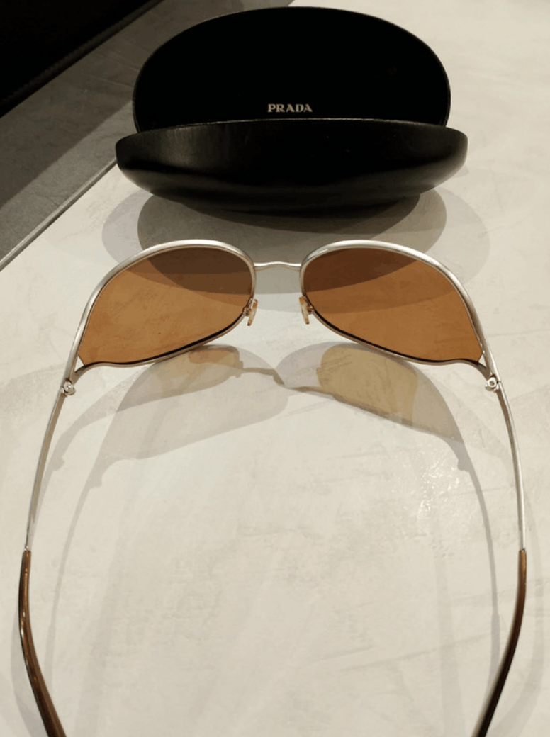 Prada × Vintage PRADA Sunglasses Rimless Sport Metal Frame Shield Wrap Size ONE SIZE - 6 Thumbnail