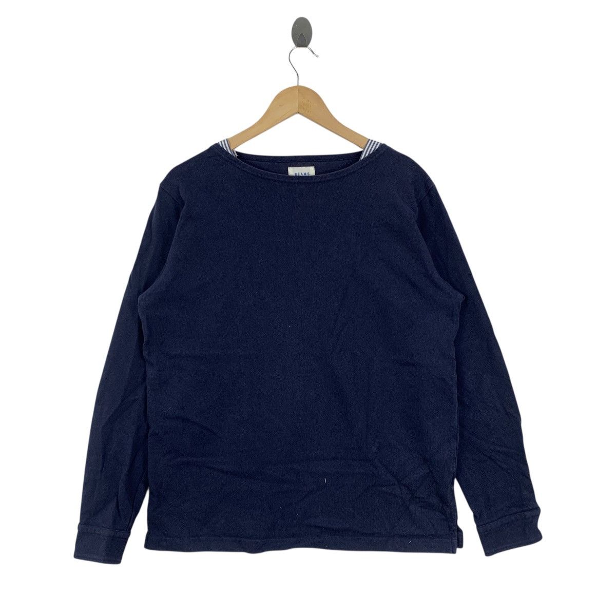 Beams Plus BEAMS Japanese Brand Plain Long Sleeve Tshirt Size US L / EU 52-54 / 3 - 1 Thumbnail
