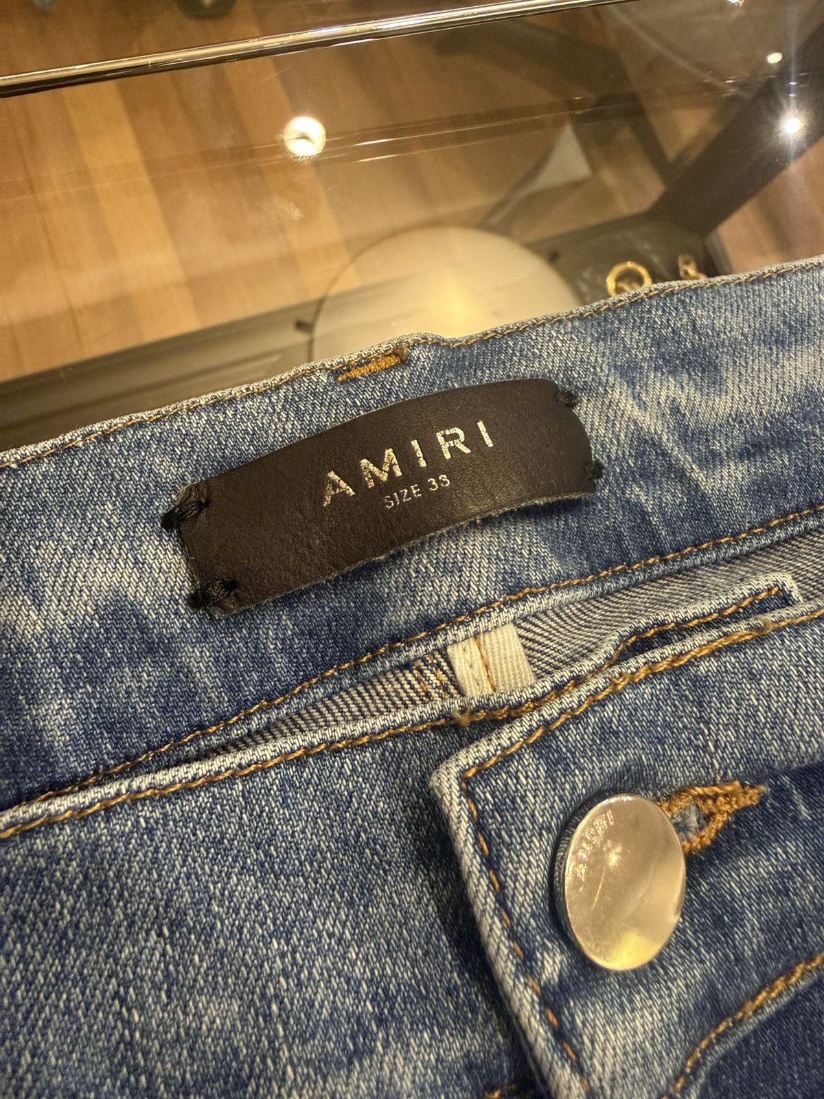 Amiri Amiri Mx1 Camo Patch Denim Jeans Size US 38 / EU 54 - 4 Thumbnail