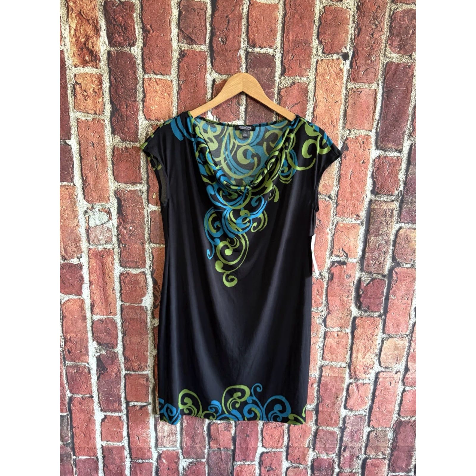 Vintage Signature London Style Blouse Womens Black Sleeveless Top L NWT Size L / US 10 / IT 46 - 2 Thumbnail