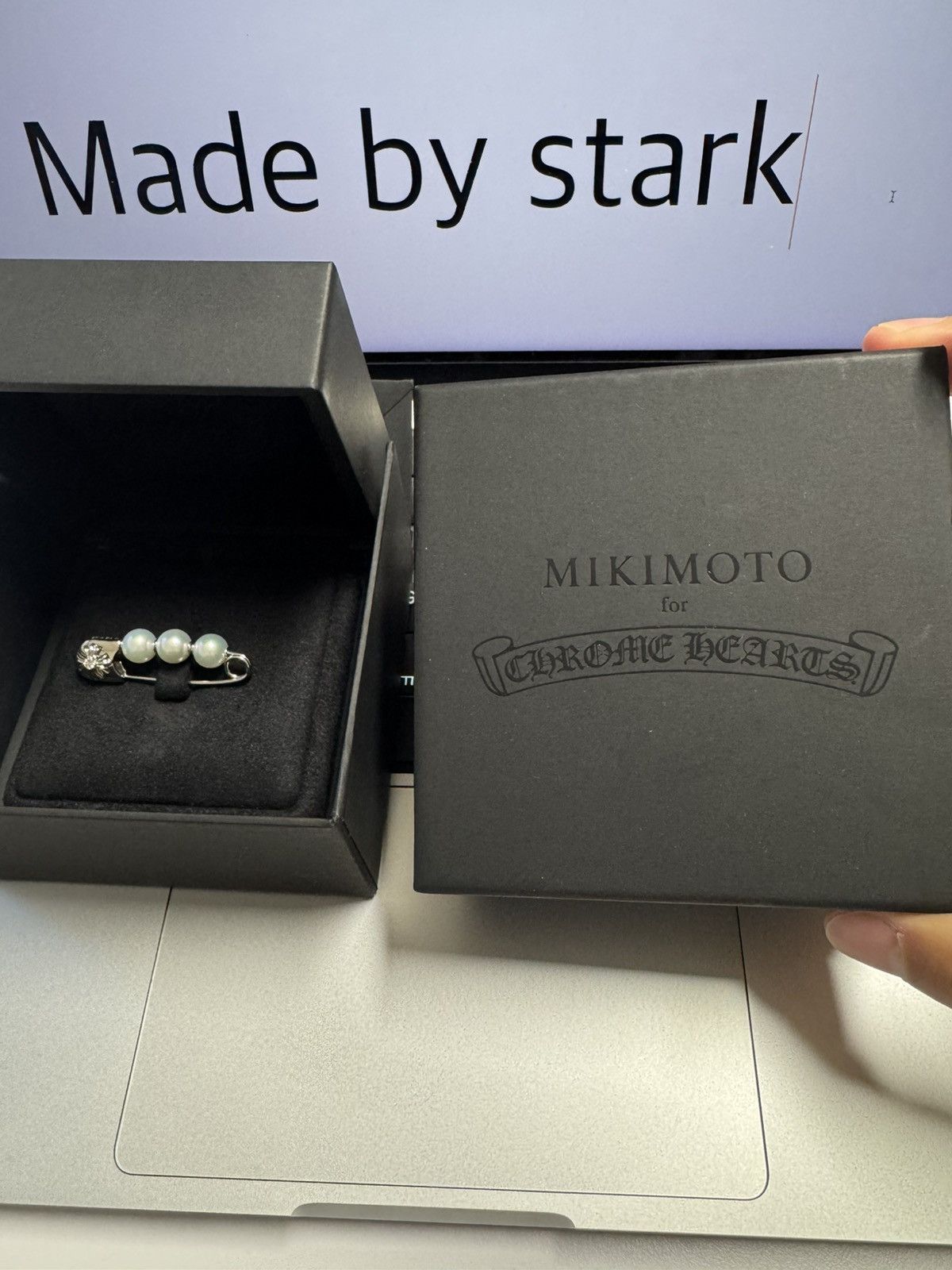 Chrome Hearts Chrome hearts x mikimoto safetypin Size ONE SIZE - 2 Thumbnail