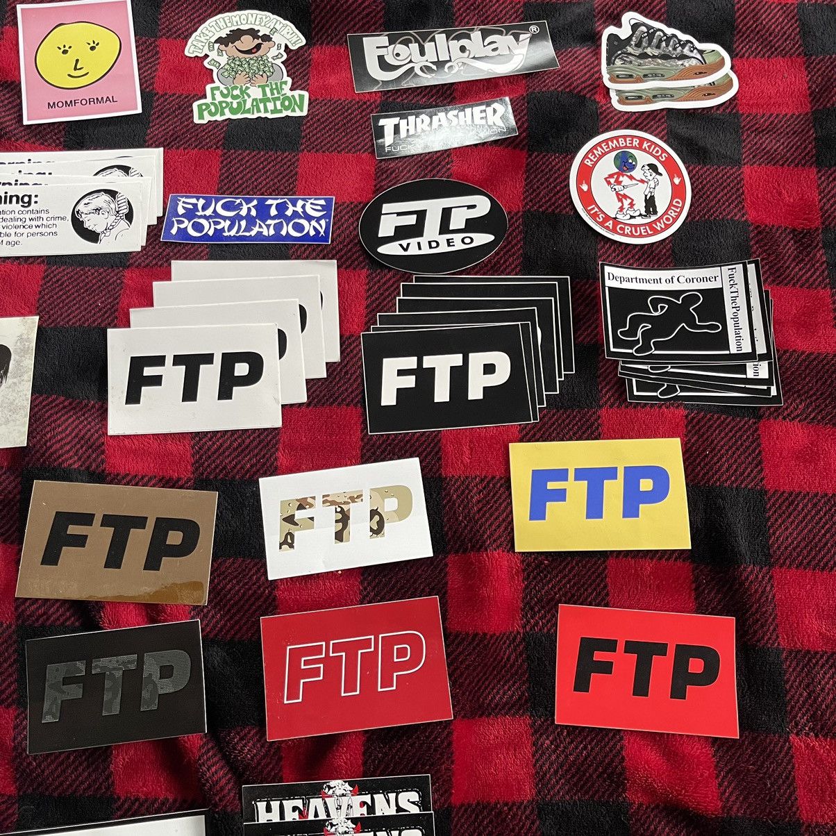 Fuck The Population FTP STICKER LOT Size ONE SIZE - 4 Thumbnail