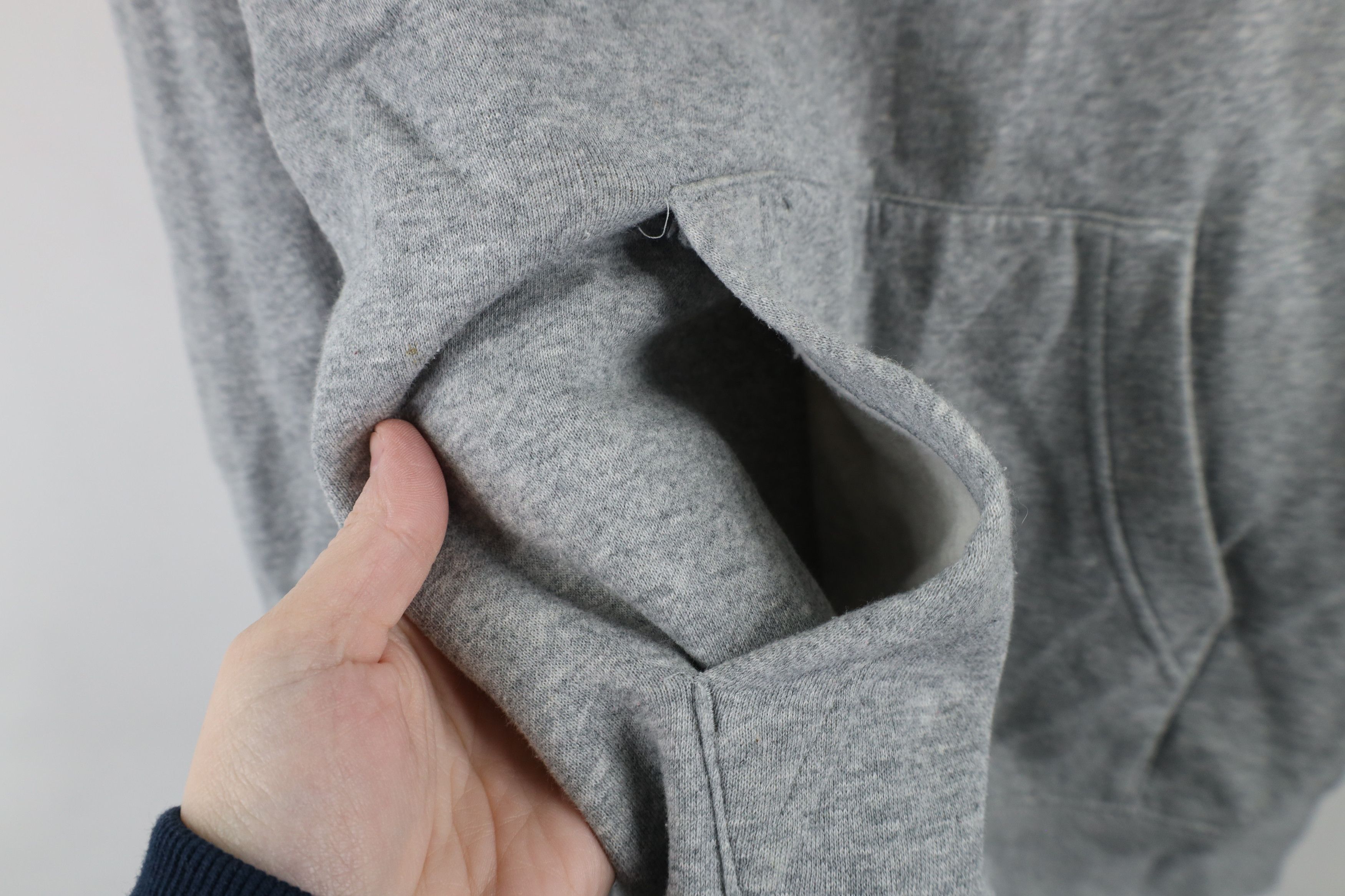 Nike × Vintage Vintage Y2K Nike Scott Mini Swoosh Hoodie Sweatshirt Gray Size US M / EU 48-50 / 2 - 6 Thumbnail