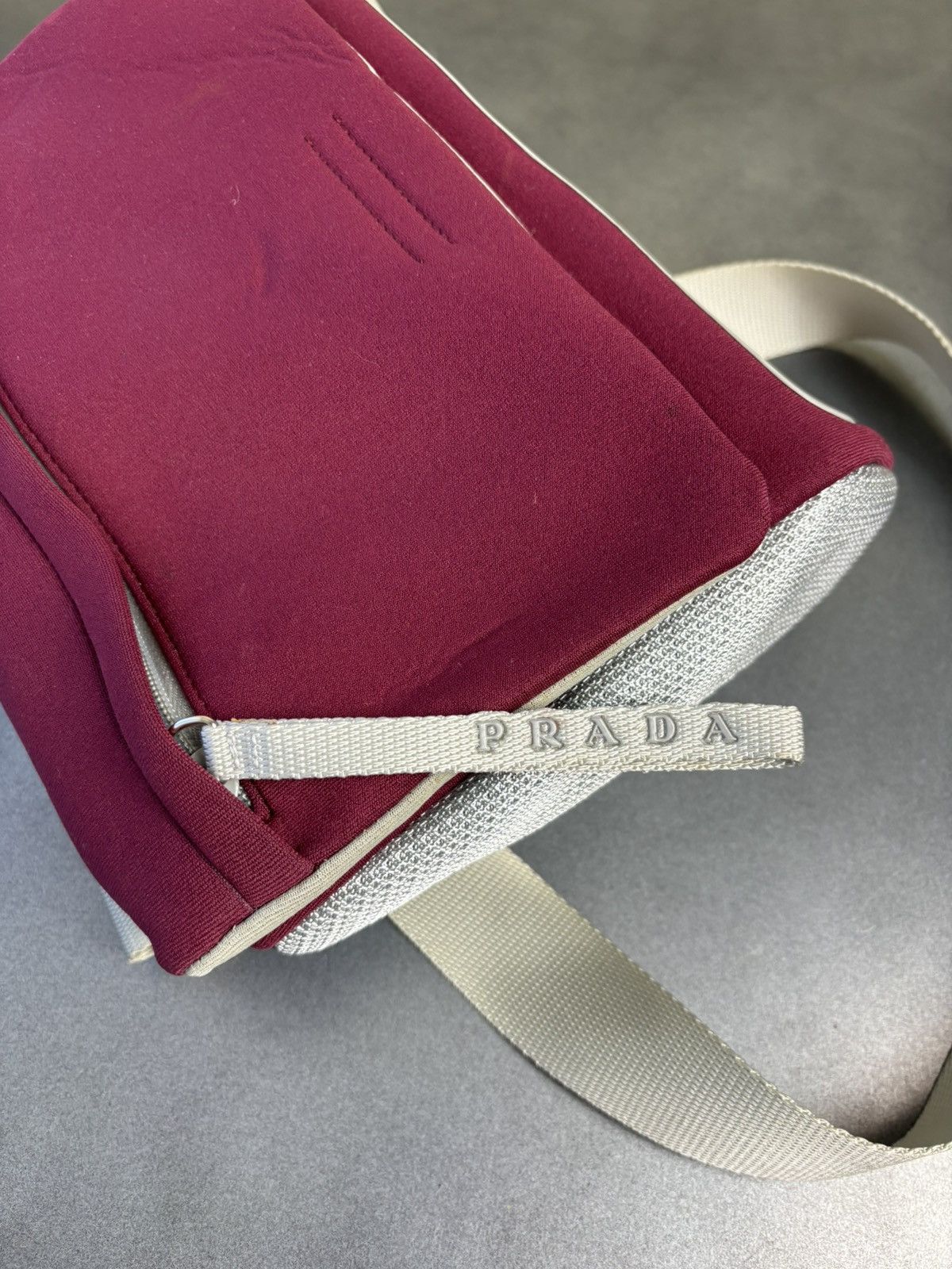 Prada × Vintage S/S 2000 Prada Sport Bag Prada Crossbody Messenger Mesh Line Size ONE SIZE - 7 Thumbnail