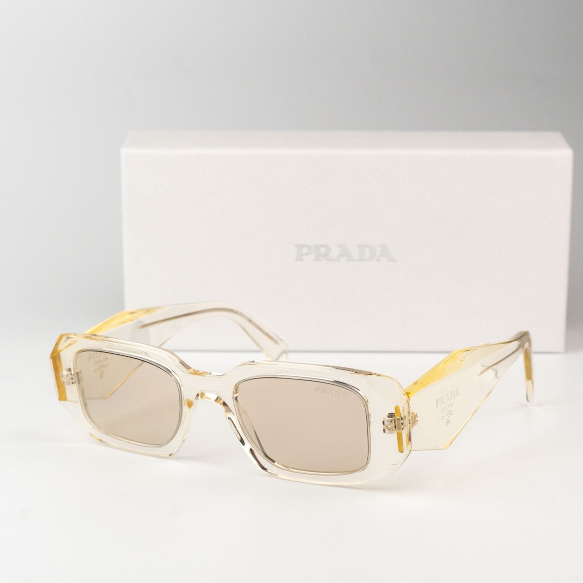 Prada NEW Prada PR17WS 19X30N Rectangle Unisex Sunglasses Size ONE SIZE - 4 Thumbnail