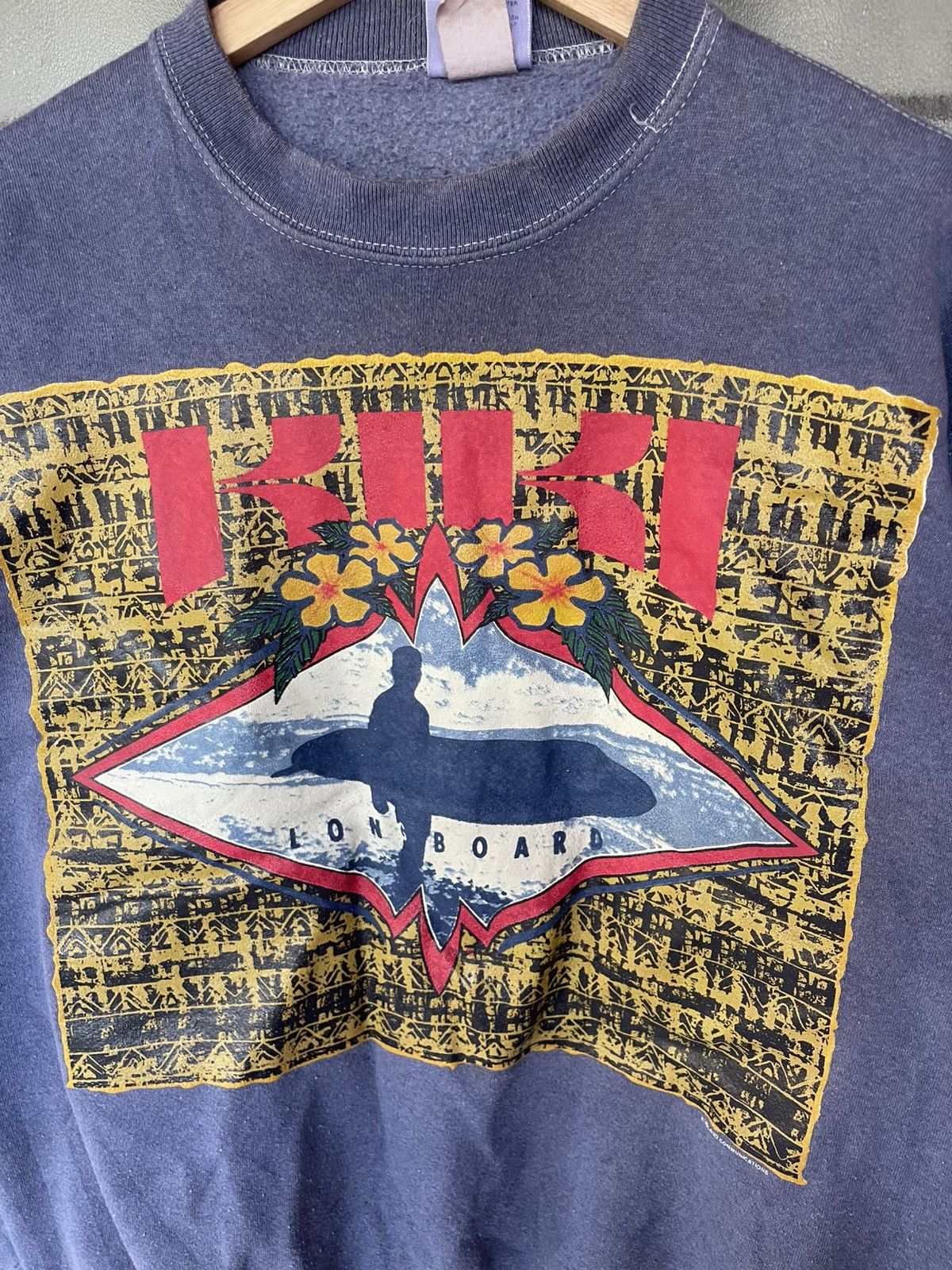 Sun Surf Vintage 90's KIKI Long Board Surf Island Communications Size US L / EU 52-54 / 3 - 5 Thumbnail