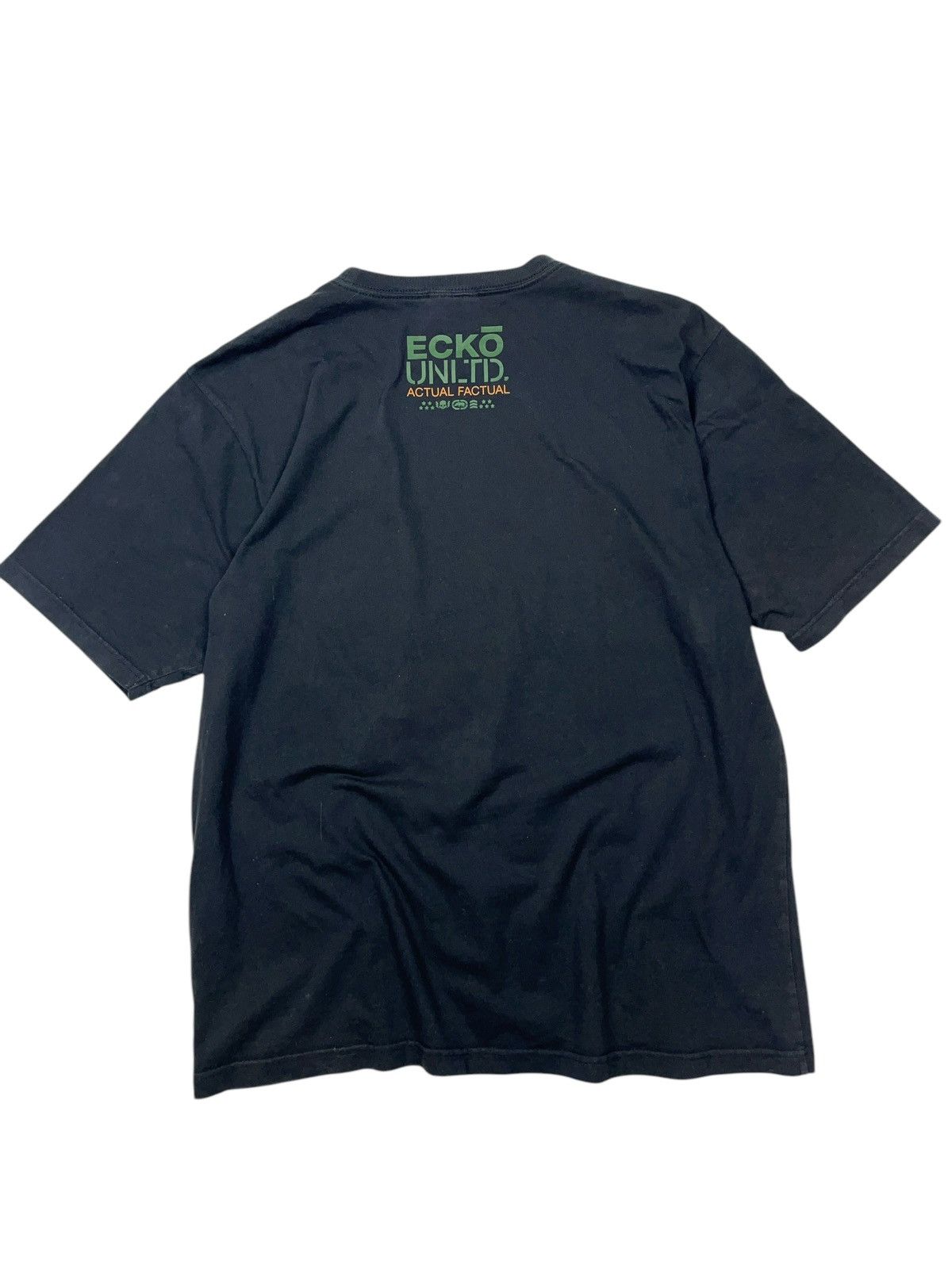 Ecko Unltd. × Rap Tees × Vintage Vintage Ecko Unltd. Actual Factual Graffiti T-shirt y2k Size US XXL / EU 58 / 5 - 2 Thumbnail