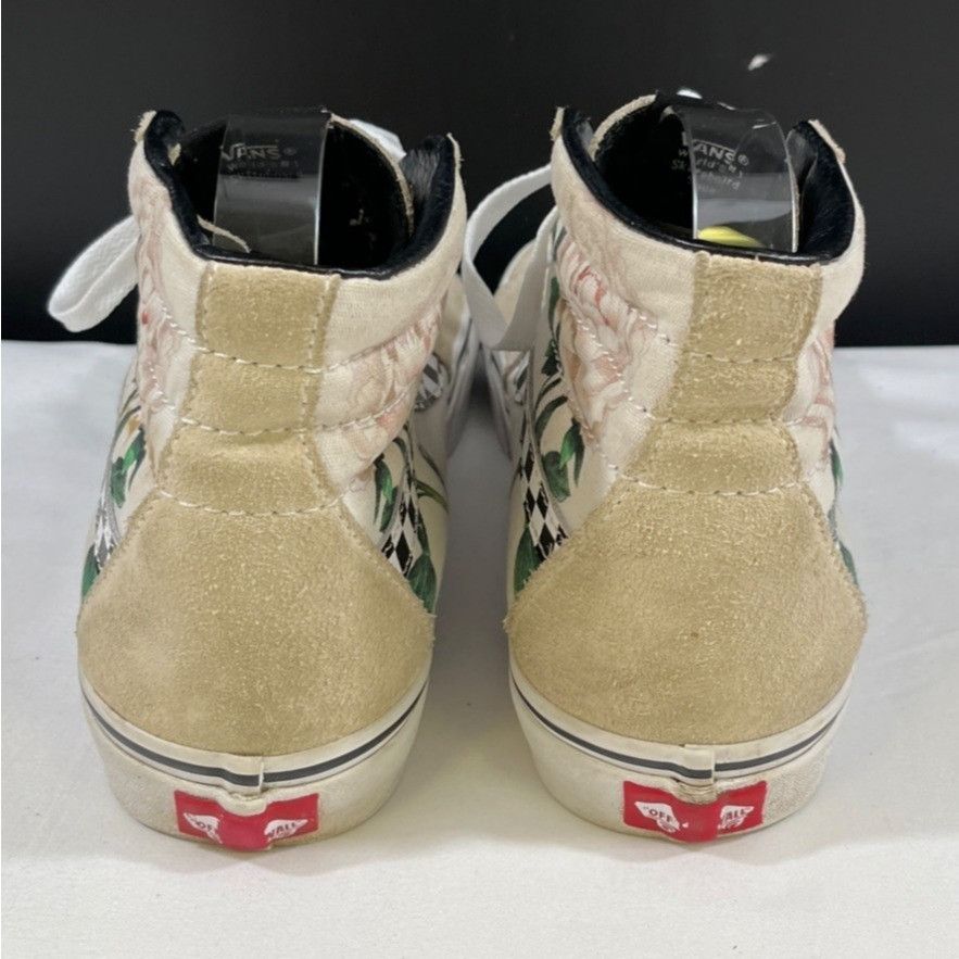 Vans Van's Women's Beige Rose Design Shoes/Sneakers Size 9.5 SKU Size US 9.5 / IT 39.5 - 3 Thumbnail