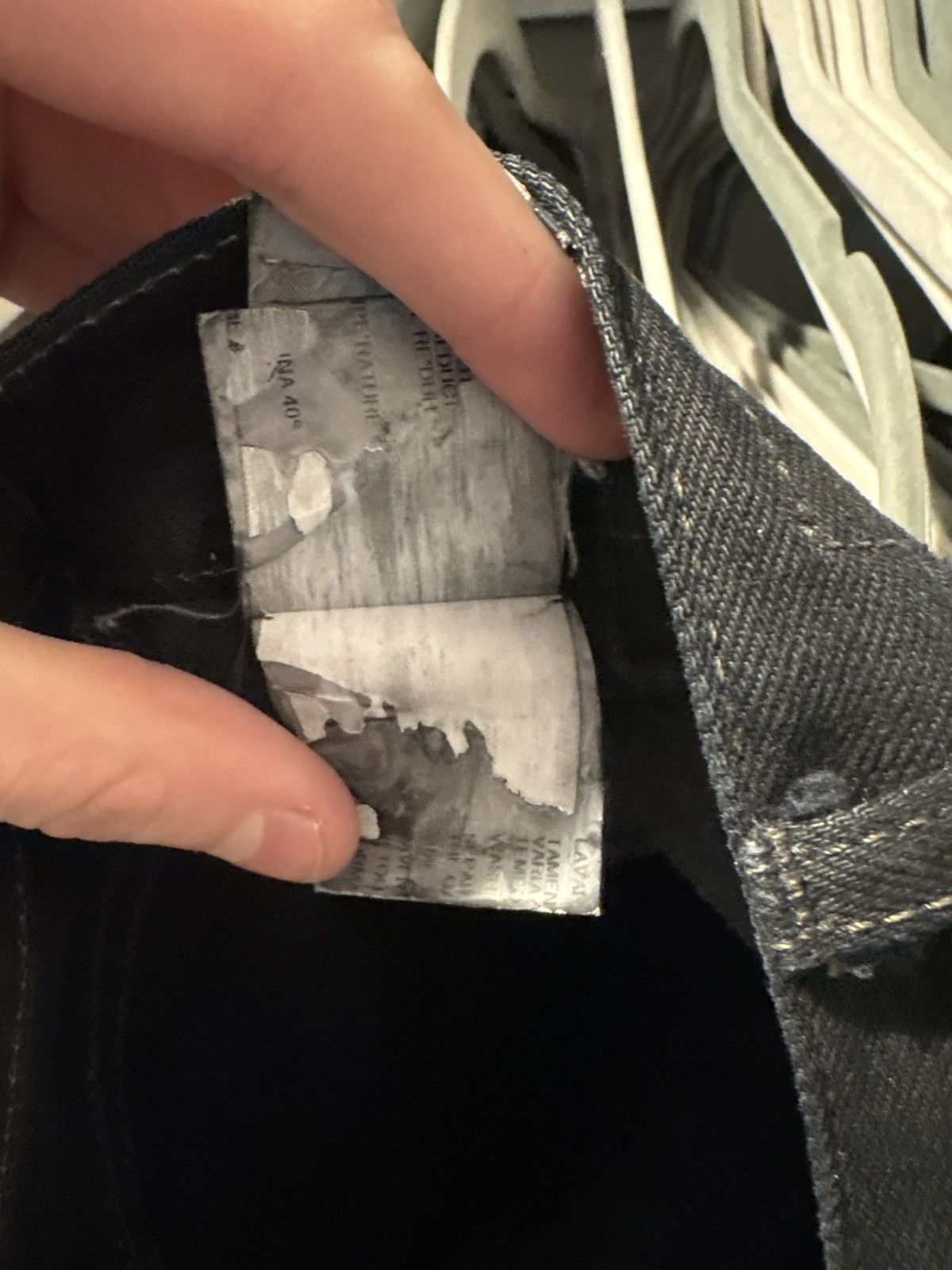 Rick Owens Rick Owens FW07 waxed Detroit Cut denim Size US 29 - 7 Thumbnail