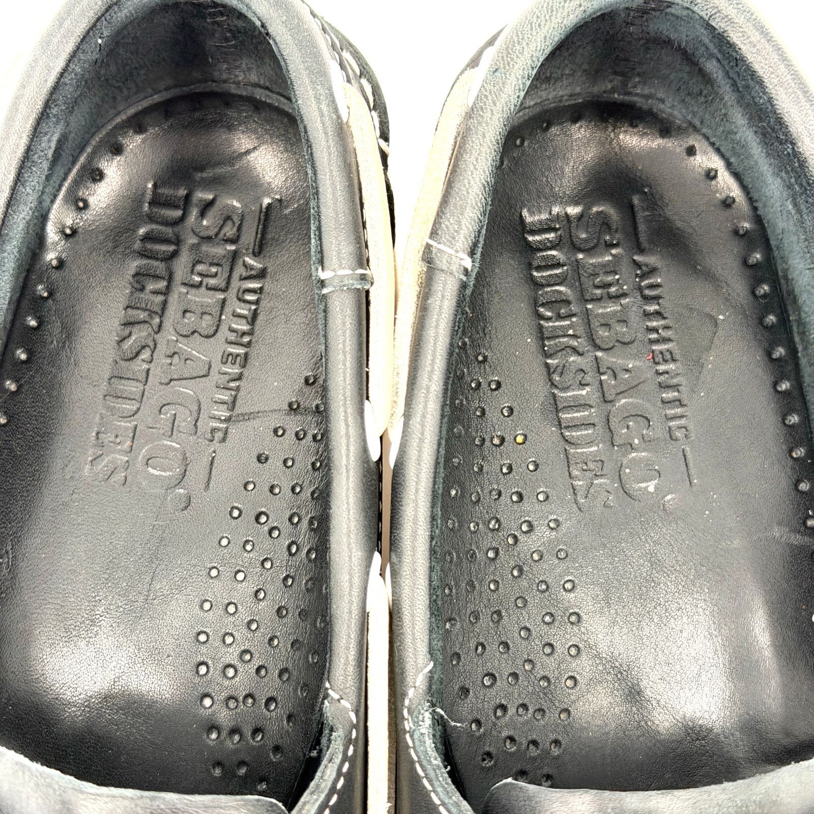 Sebago Sebago Navy Blue Genuine Leather Docksides Boat Shoes Size US 8 / EU 41 - 7 Thumbnail