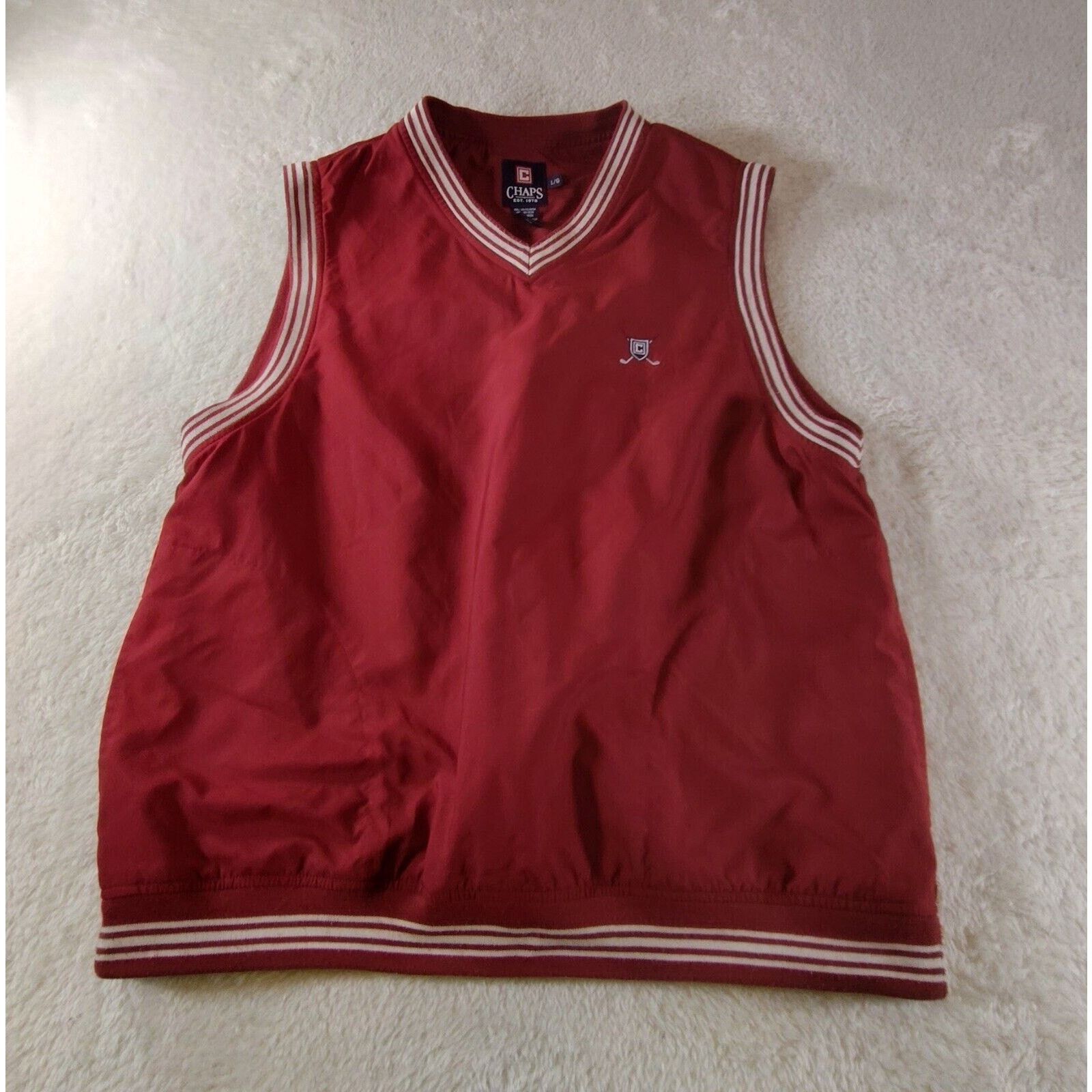 Chaps Chaps Golf V-Neck Banded Windbreaker Lined Vest Men’s Large Size US L / EU 52-54 / 3 - 1 Thumbnail