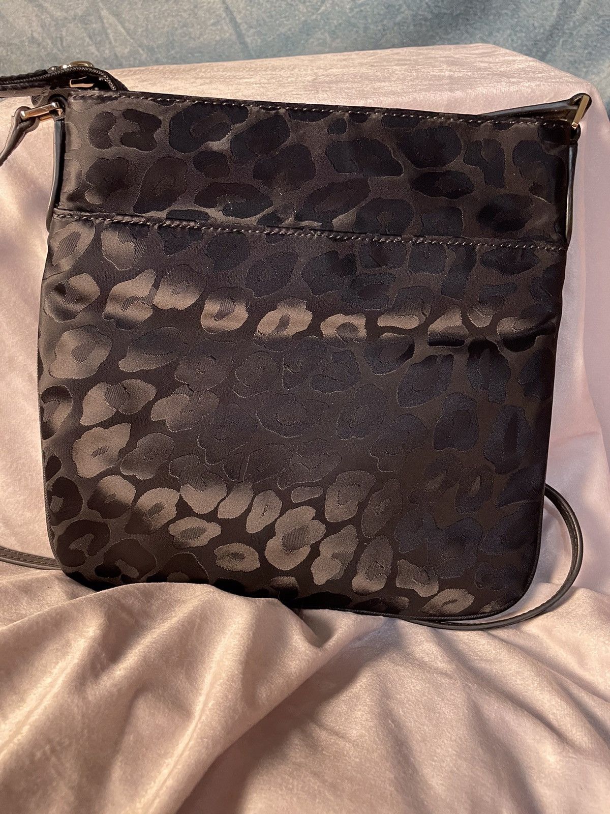 Michael Kors Michael Kors Black Leopard Print Kelsey Small Crossbody Size ONE SIZE - 7 Thumbnail