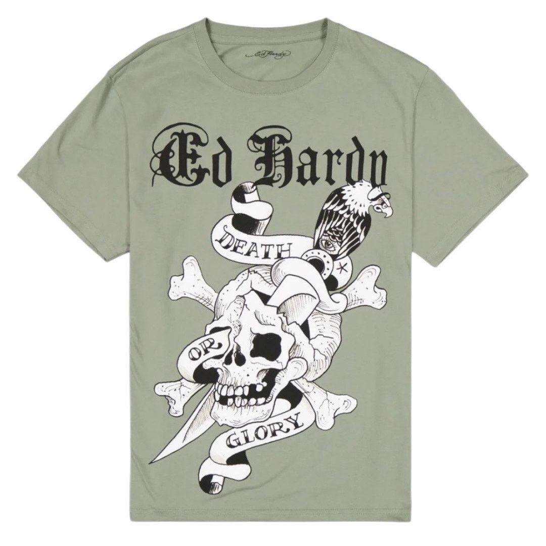 Ed Hardy Ed Hardy Death Or Glory Skull Tee Size US XL / EU 56 / 4 - 1 Thumbnail