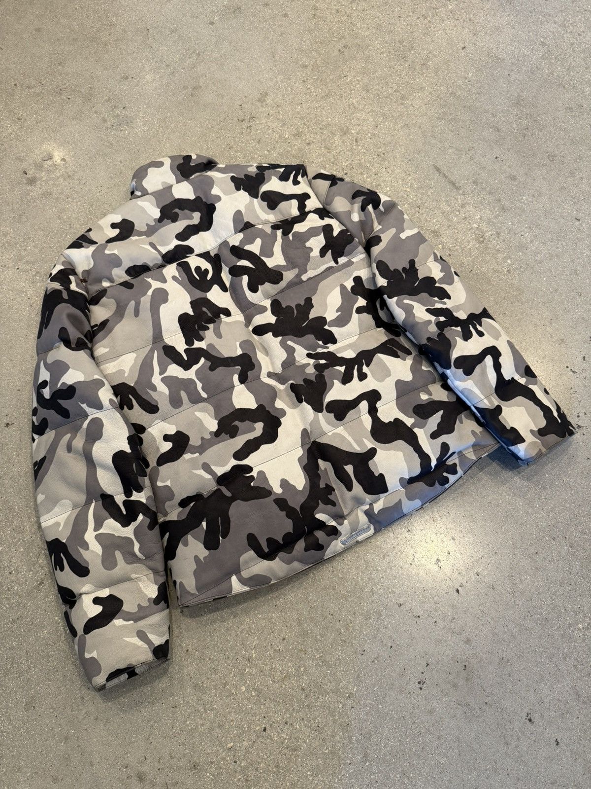 Chrome Hearts Chrome Hearts Snow Camo Leather Puffer Jacket Size US XXL / EU 58 / 5 - 21 Thumbnail
