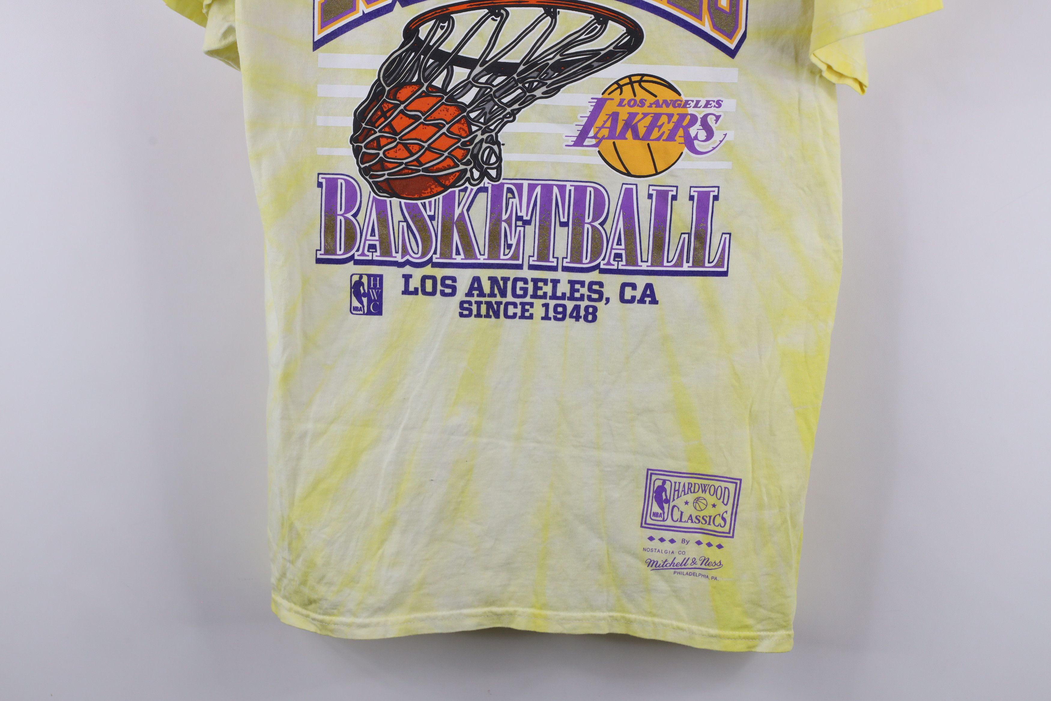 Mitchell & Ness × Vintage Mitchell & Ness Classic Los Angeles Lakers Acid Wash T-Shirt Size US M / EU 48-50 / 2 - 3 Thumbnail