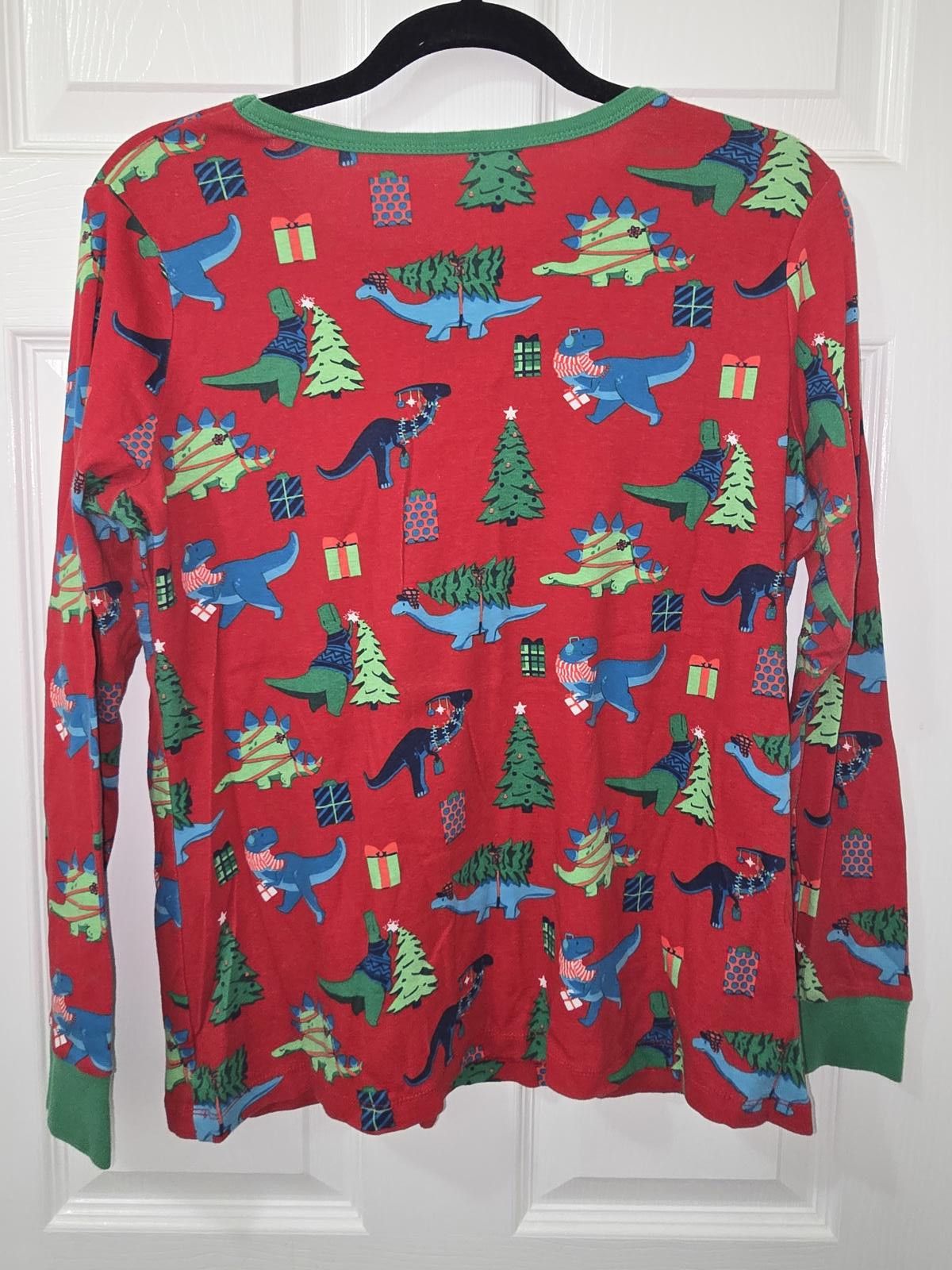Wonderlooper Unisex Red Dinosaur Print Pajama Set Size ONE SIZE - 3 Thumbnail