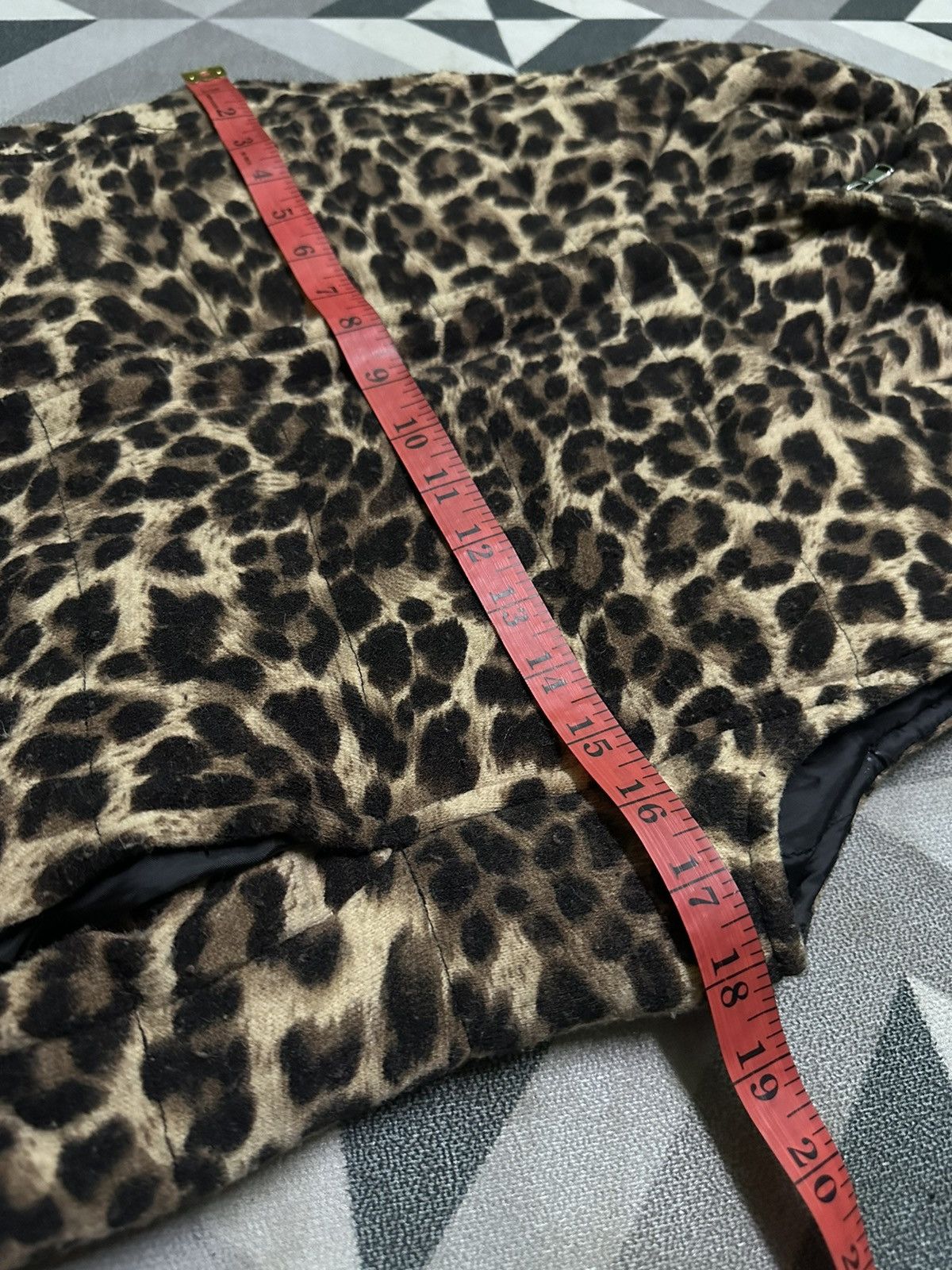 Designer Semantic design leopard jacket sleeveless Size S / US 4 / IT 40 - 10 Thumbnail