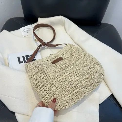 Custommade × Designer × High Sport Bag Crossbody Messenger Shoulder Beach Holiday Straw Bag Size ONE SIZE - 4 Thumbnail