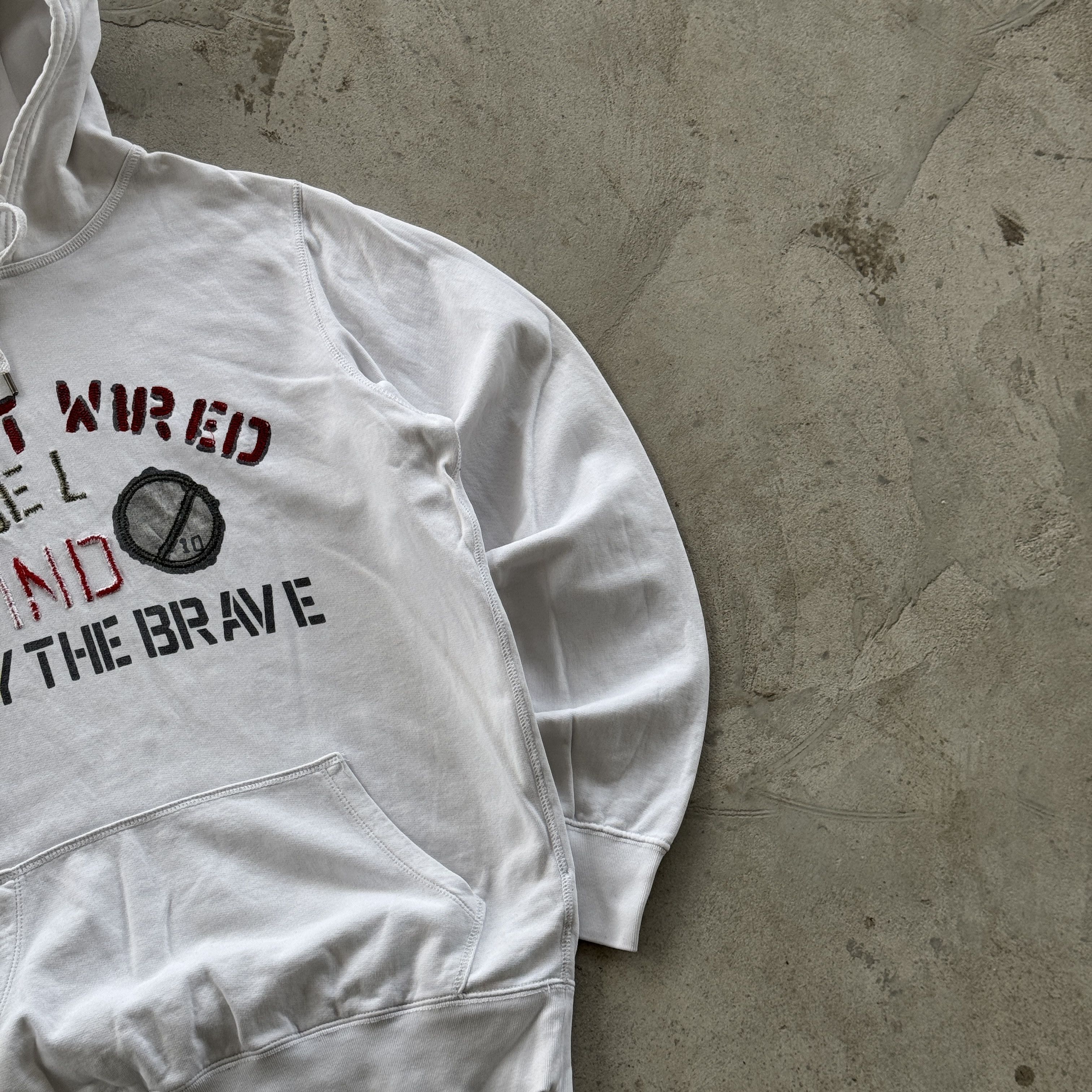 Diesel Vintage Diesel Only The Brave Hoodie White Large Size US L / EU 52-54 / 3 - 2 Thumbnail