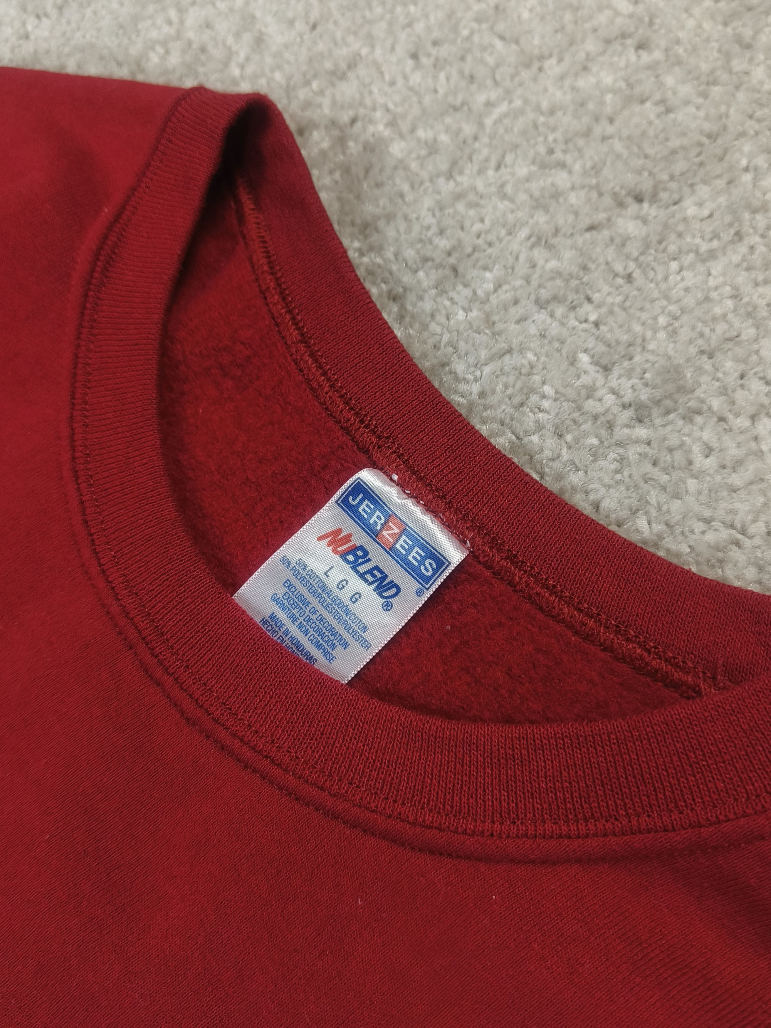 Jerzees Jerzees 90s Cardinal Birds Winter Scene Graphic Sweatshirt Size L / US 10 / IT 46 - 2 Thumbnail