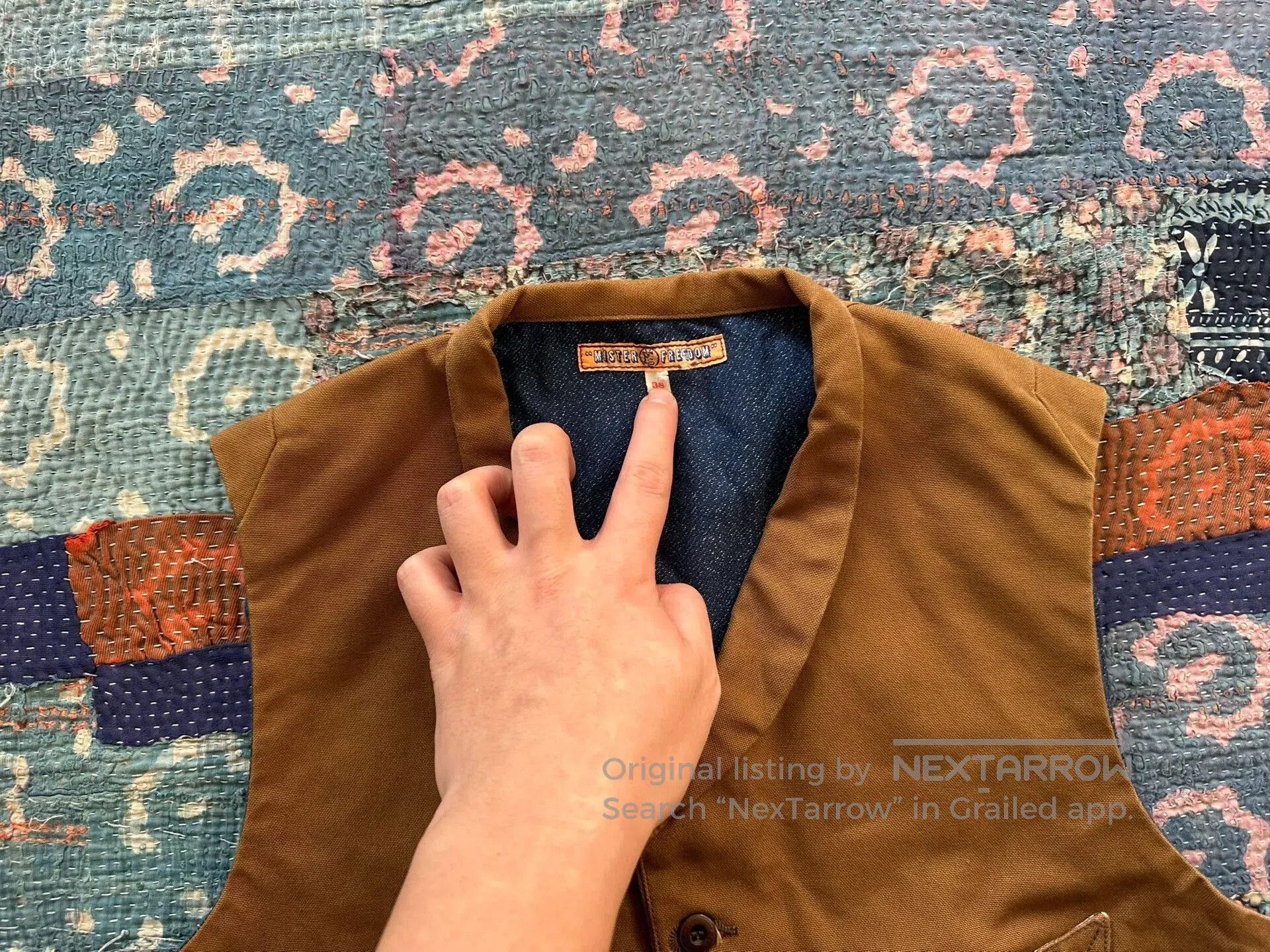 Mister Freedom mister freedom work vest in brown color. Size US M / EU 48-50 / 2 - 3 Thumbnail