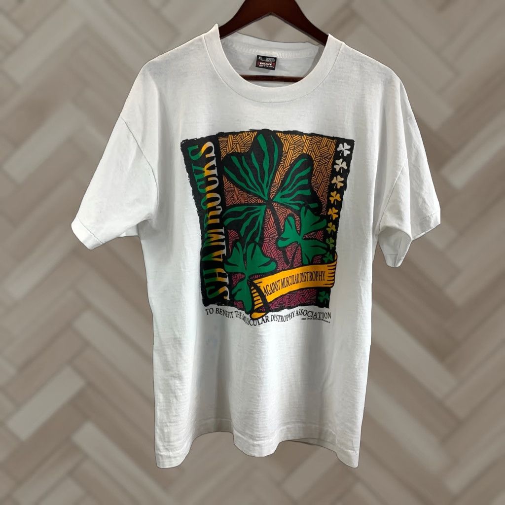 Fruit Of The Loom VINTAGE Fruit of the Loom Against Muscular Dystrophy White T Shirt XL Men's? Size US XL / EU 56 / 4 - 1 Thumbnail
