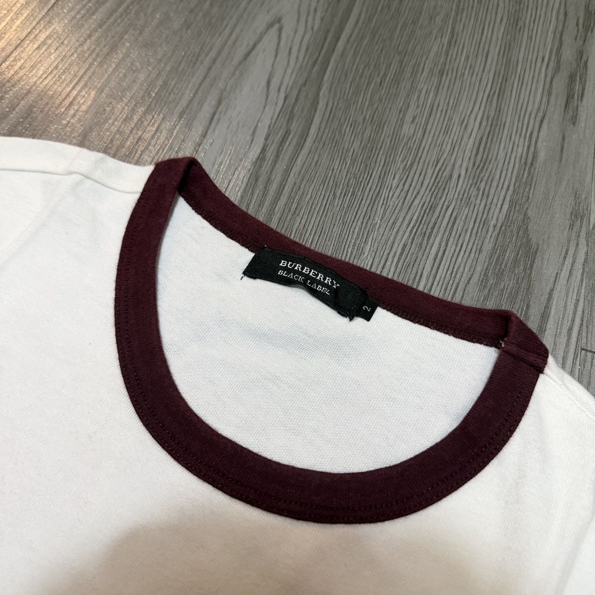 Burberry Burberry Black Label Surfboard Ringer tee Size US L / EU 52-54 / 3 - 3 Thumbnail