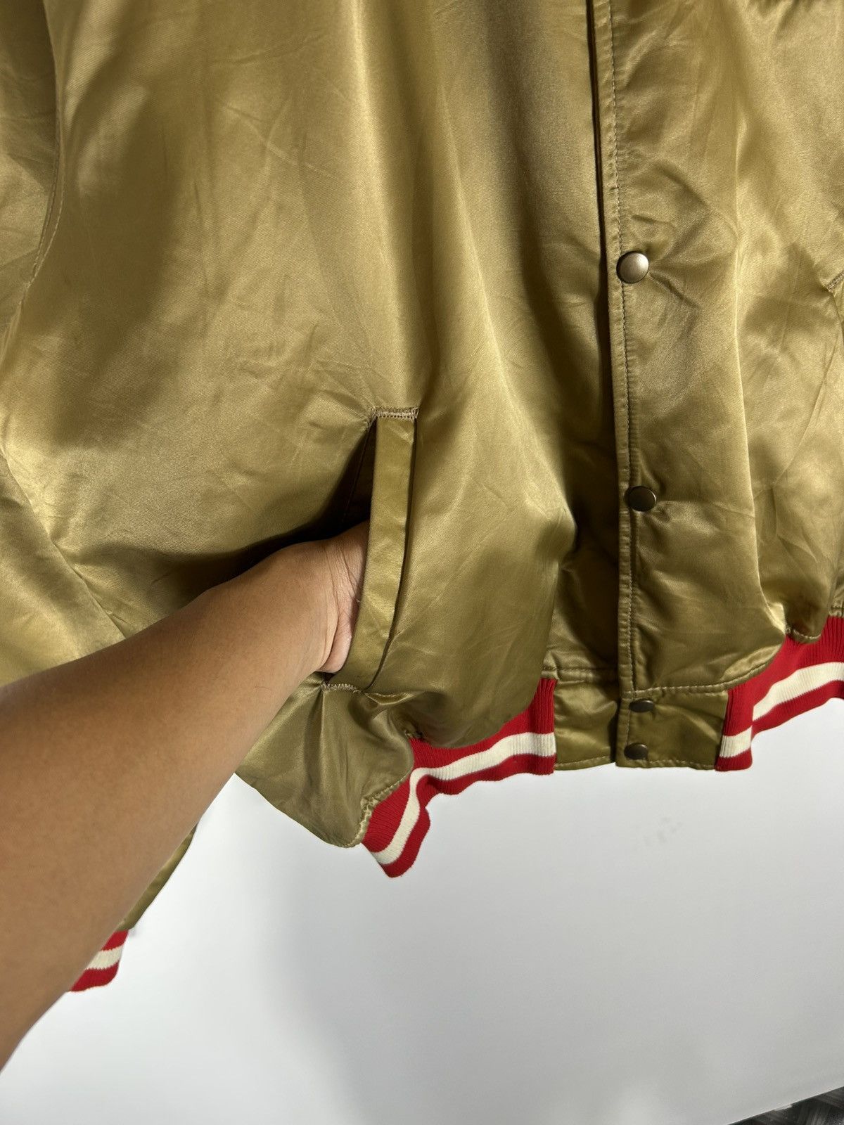 Starter ⚡️Vintage NFL 49ERS Starter 80s U.S.A Nylon Jacket Size US XL / EU 56 / 4 - 7 Thumbnail