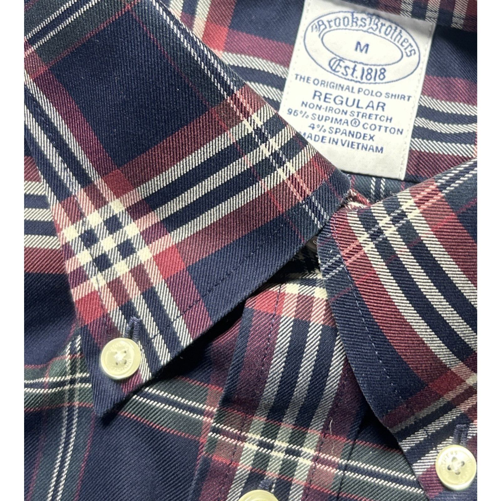 Brooks Brothers Brooks Brothers Flannel Button Shirt Medium Pocket Oxford Size US M / EU 48-50 / 2 - 15 Thumbnail