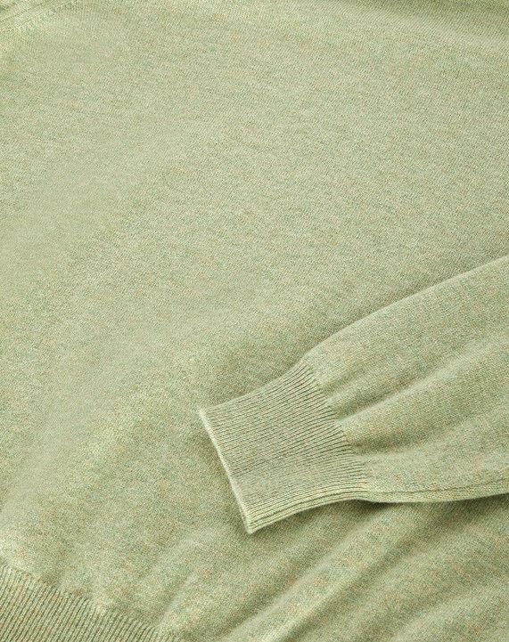 Loro Piana o1srvl11e1024 Girocollo Classic Cashmere Sweater in Green Size US S / EU 44-46 / 1 - 7 Thumbnail