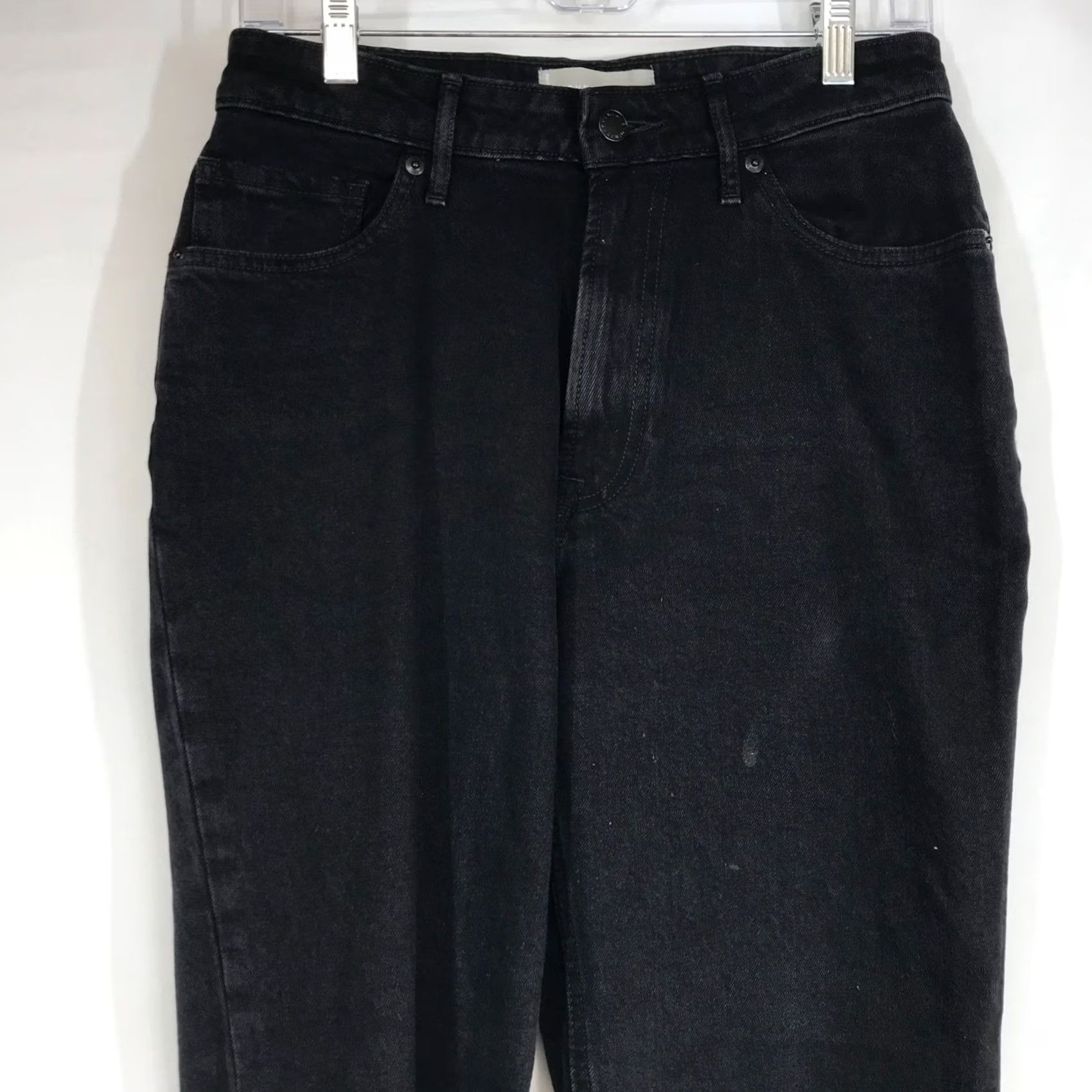 Everlane Everlane Womens 28 Black Organic Cotton The Curvy Cheeky Jeans Size 28" / US 6 / IT 42 - 2 Thumbnail