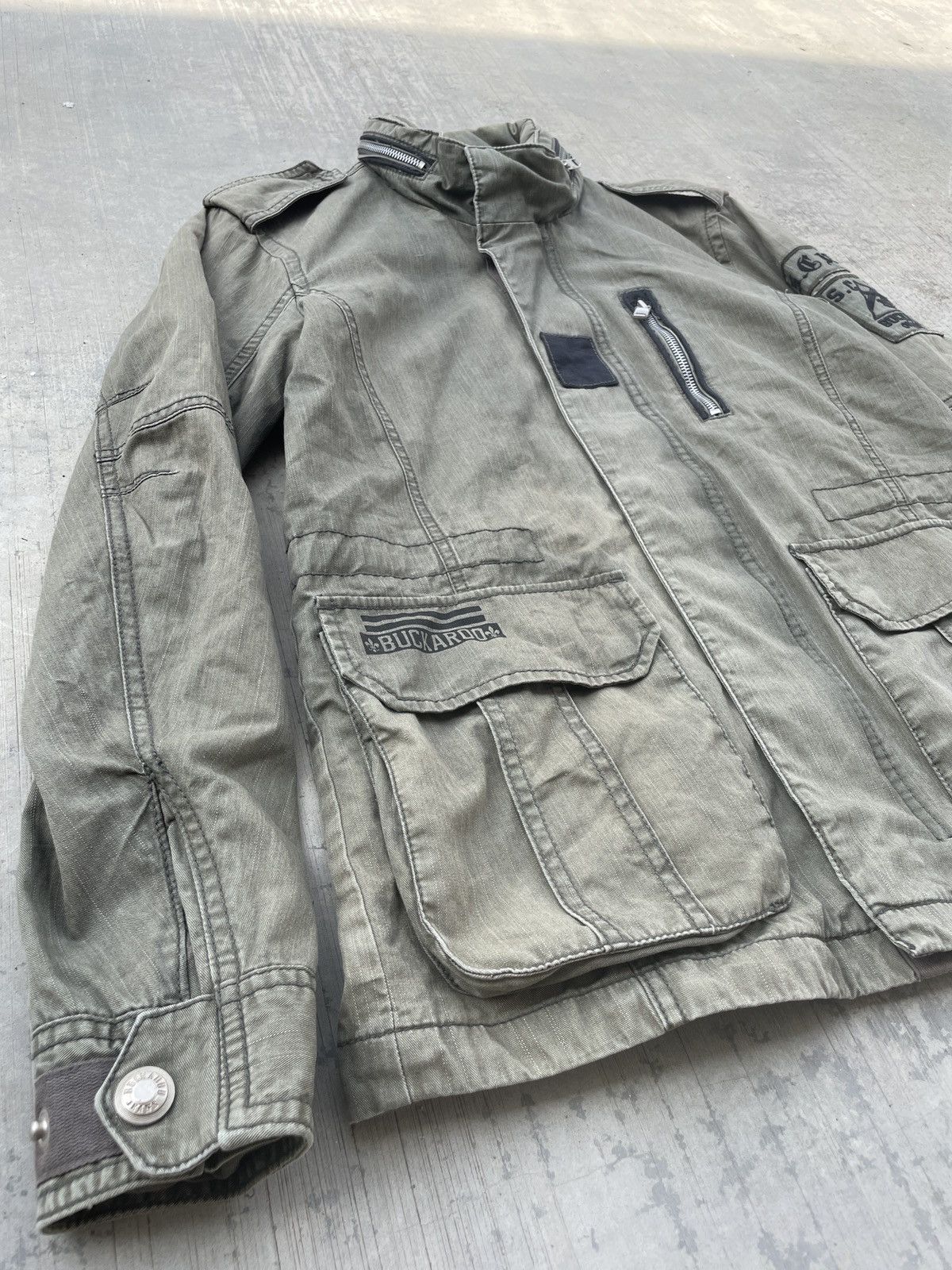 Japanese Brand 2000s JAPANESE BRAND BUCKAROO BONO HOOD MILLITARY JACKET LGB Size US M / EU 48-50 / 2 - 3 Thumbnail