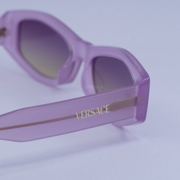 Versace Versace VE4487 551370 Sunglasses Opal Lillak Rectangle Frame Size ONE SIZE - 9 Thumbnail