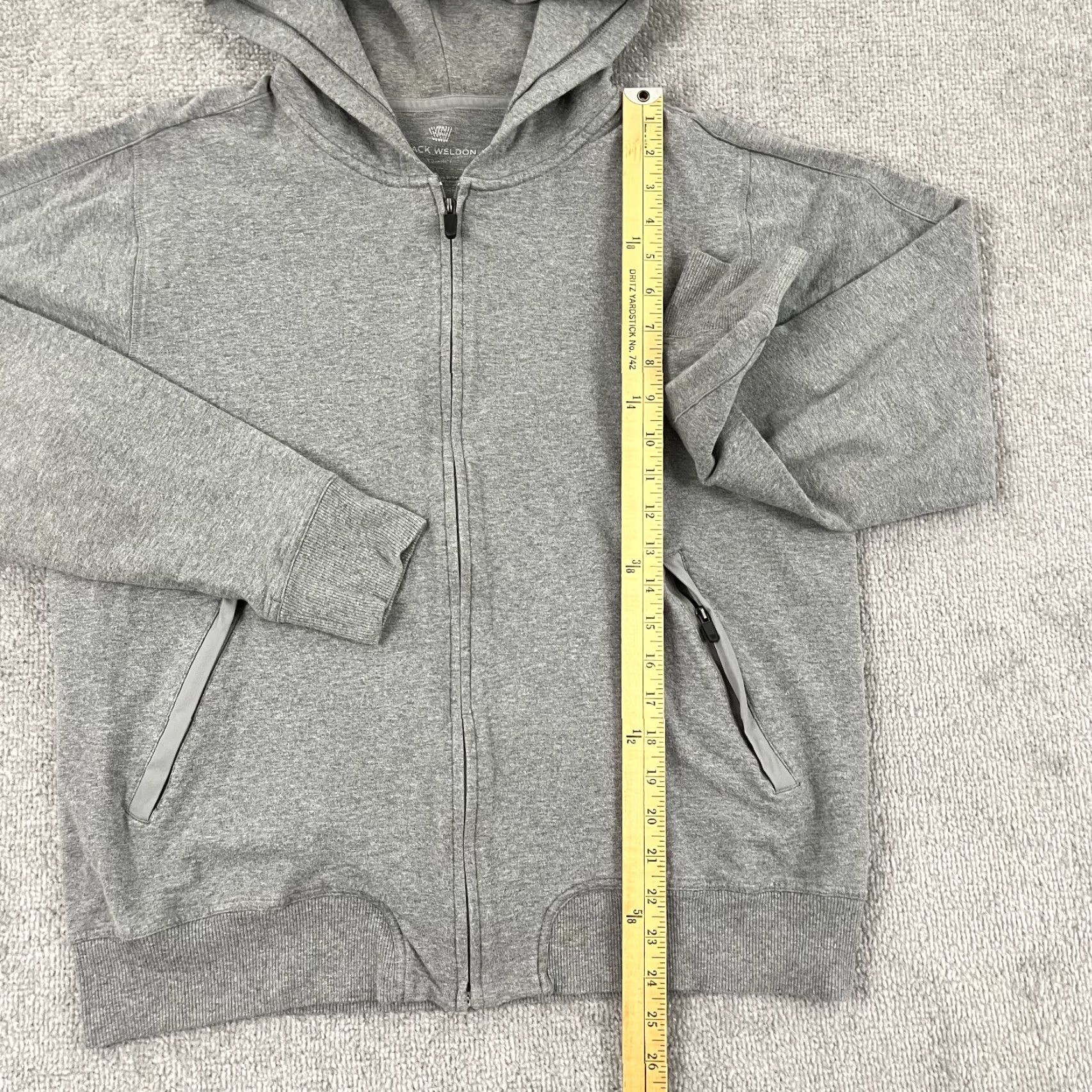 Vintage Mack Weldon Ace Hoodie Sweatshirt Men L Gray Full Zip Jacket Active Training Size US L / EU 52-54 / 3 - 3 Thumbnail