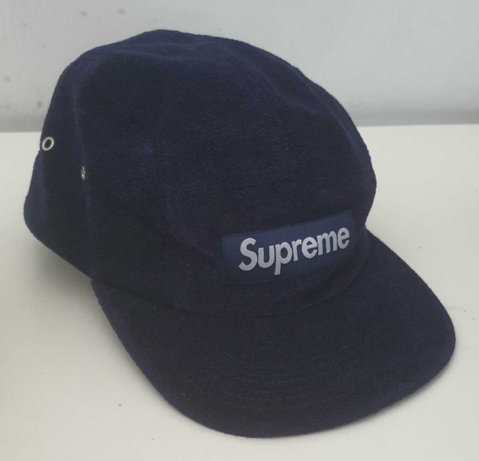 Supreme × Vintage Supreme Iridescent Box Logo Light Blue Camp Cap