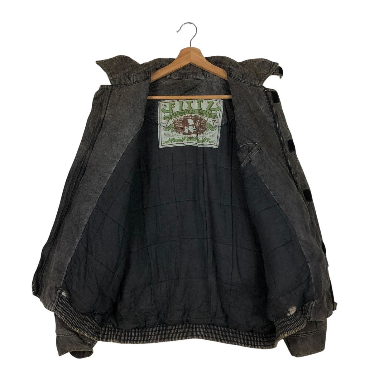 Japanese Brand 🔥VINTAGE BONDAGE BIKER BOMBER JACKET FITZ ISSEY MIYAKE Size US L / EU 52-54 / 3 - 15 Thumbnail