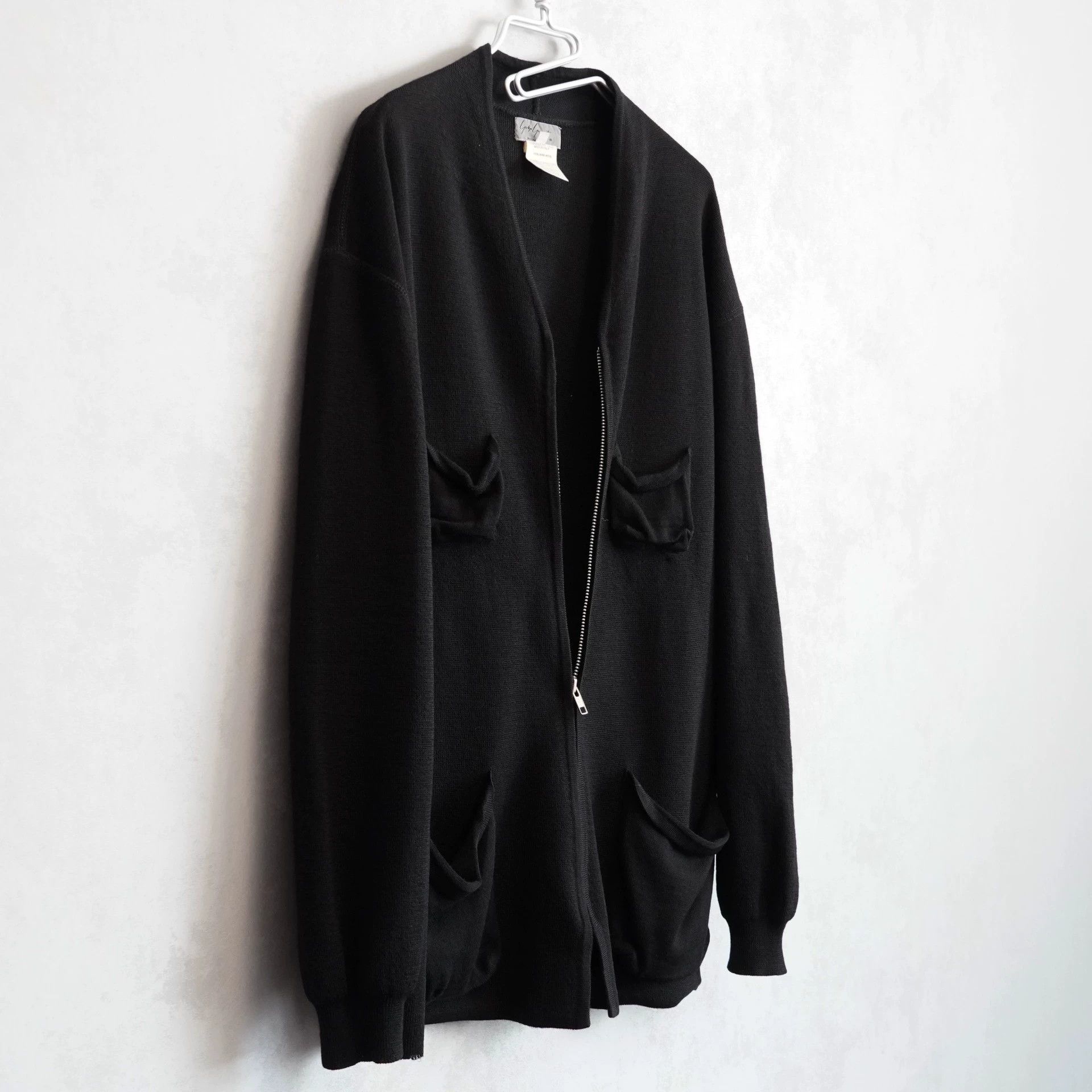 Yohji Yamamoto Yohji Yamamoto 90AW Wool 4-Pocket Zip Cardigan Black M Size US M / EU 48-50 / 2 - 3 Thumbnail